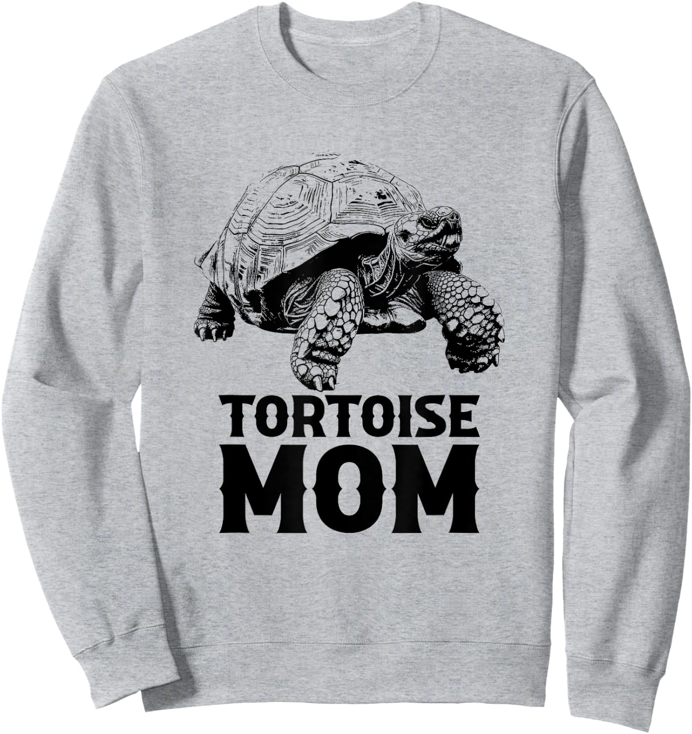 African Sulcata Tortoise mom Sweatshirt - Sweatshirt | Ash