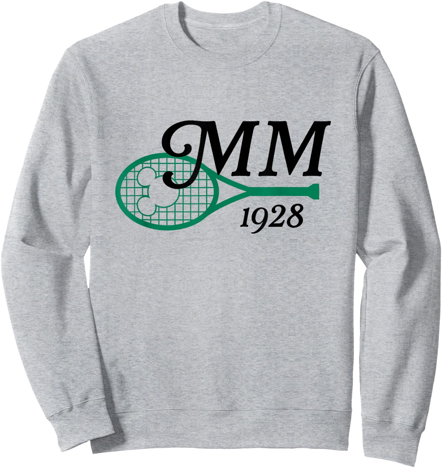 Disney Mickey And Friends 1928 Tennis Club Big Chest Logo Sweatshirt - Sweatshirt | Ash