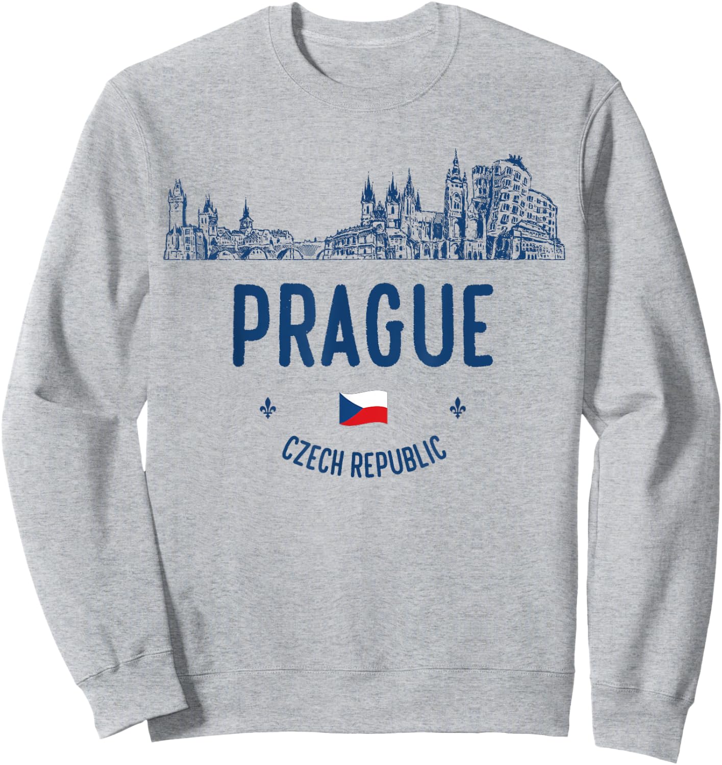 Prague Travel Sweatshirt - Sweatshirt | Ash