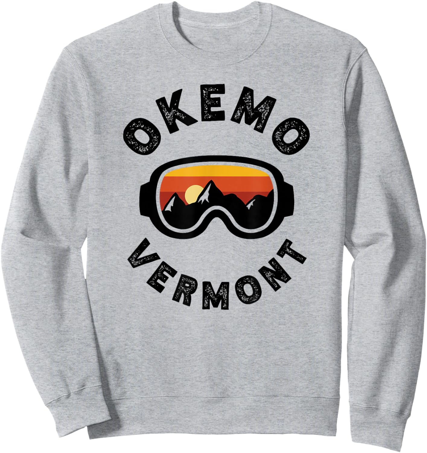 Okemo Skiing Ski Snowboarding In Vermont, New England Sweatshirt - Sweatshirt | Ash