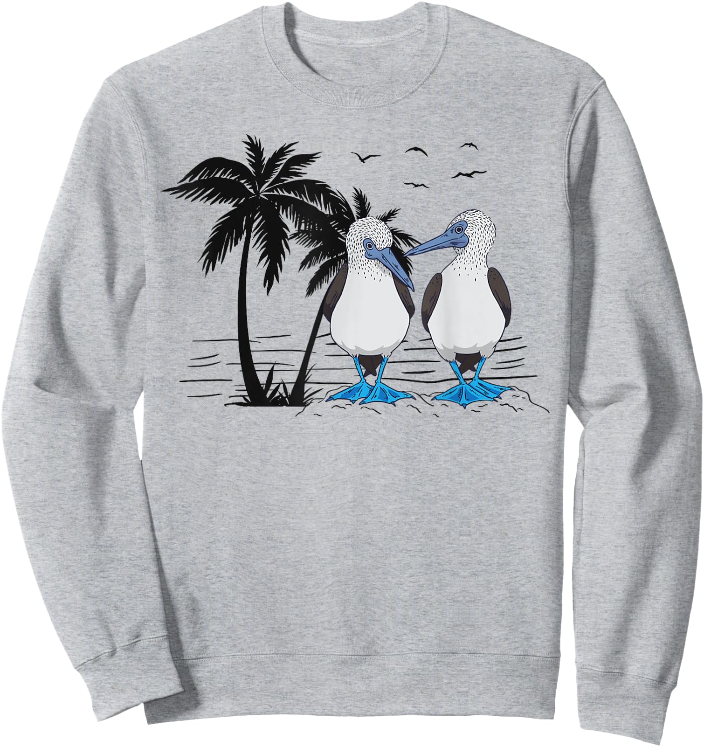 Seabirds Blue-footed Booby Bird Watching Sweatshirt - Sweatshirt | Ash