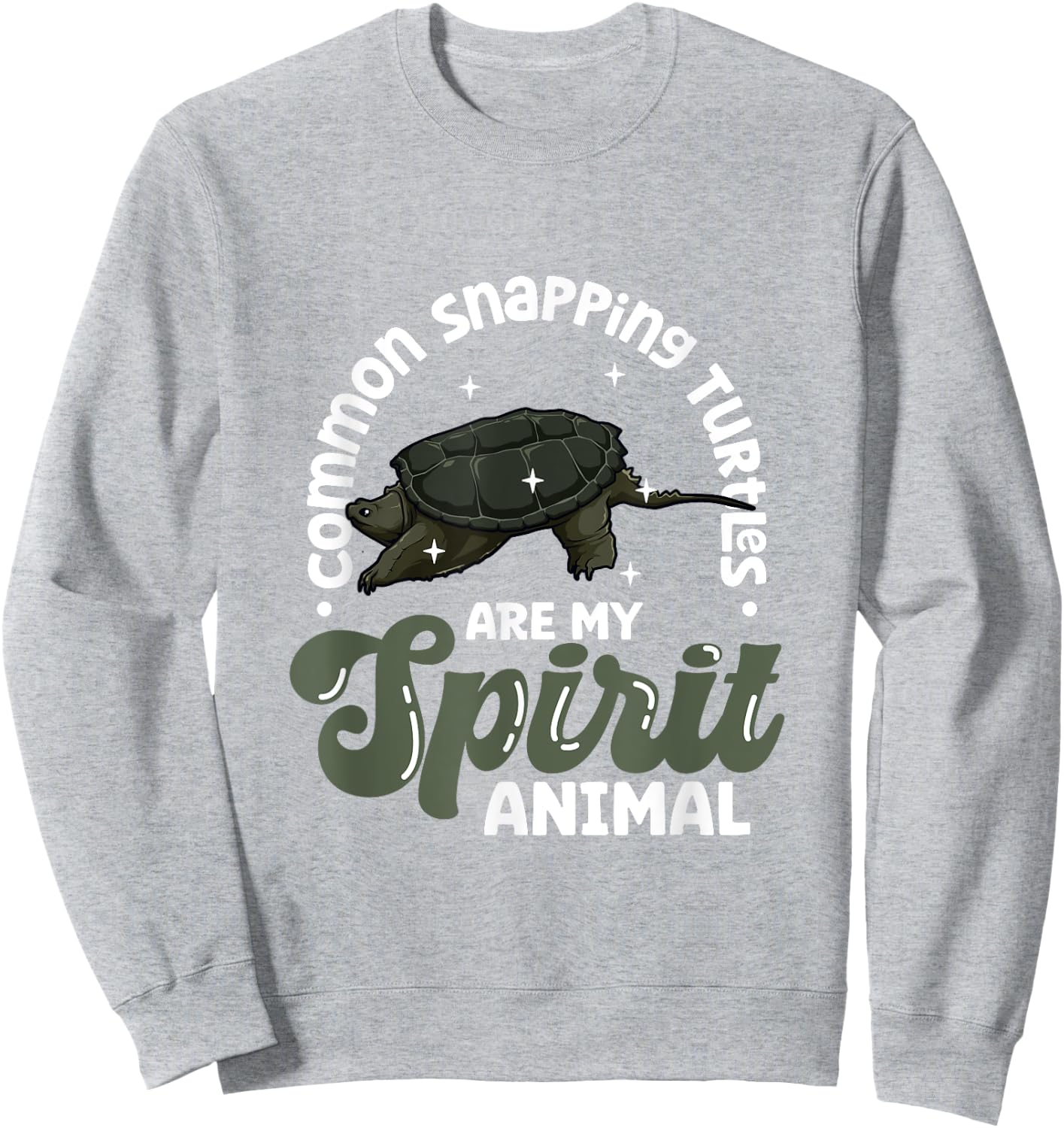 My spirit animal - Common Snapping Turtle Sweatshirt - Sweatshirt | Ash
