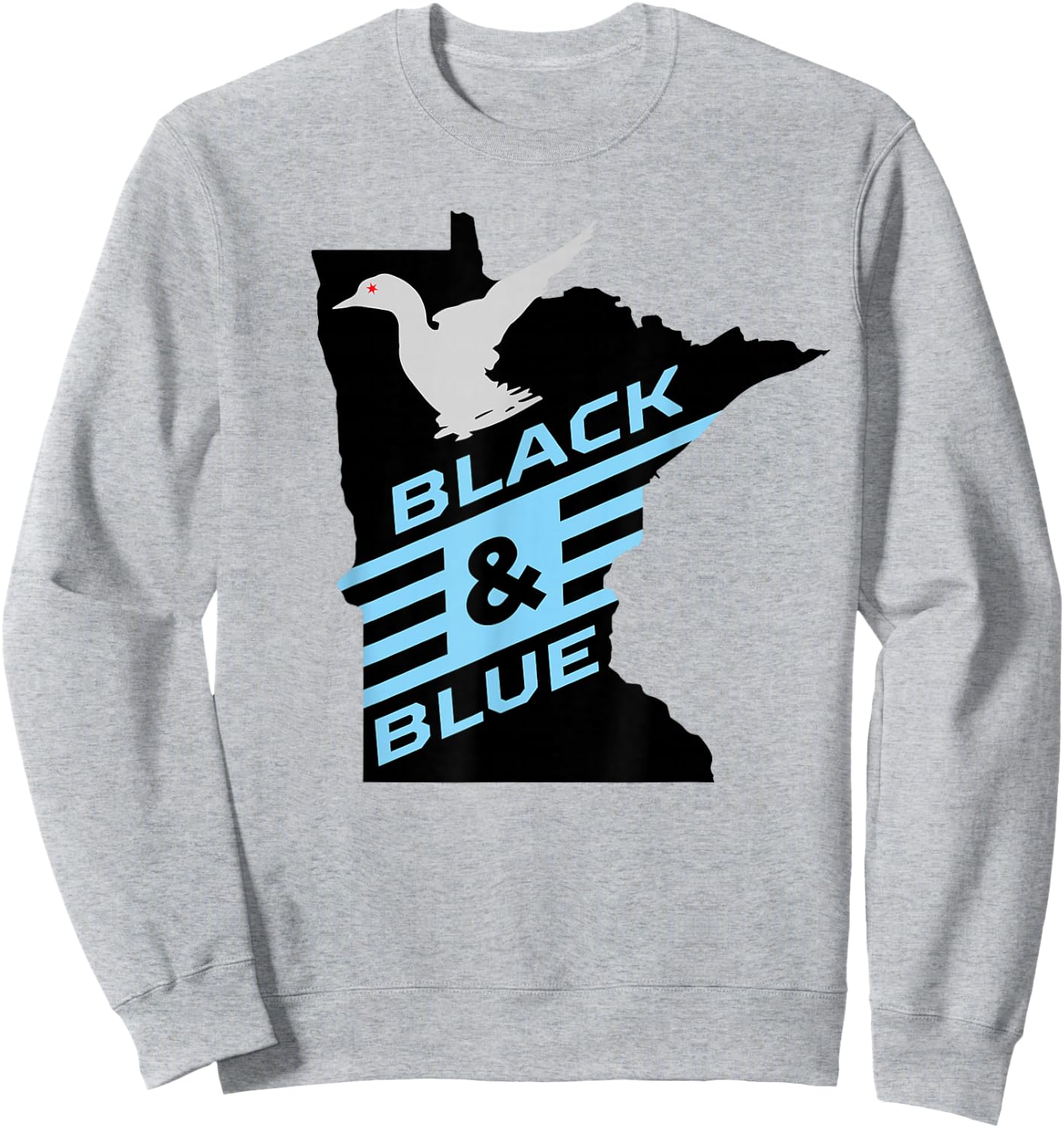 Minnesota Soccer Loon Black & Blue Sweatshirt - Sweatshirt | Ash