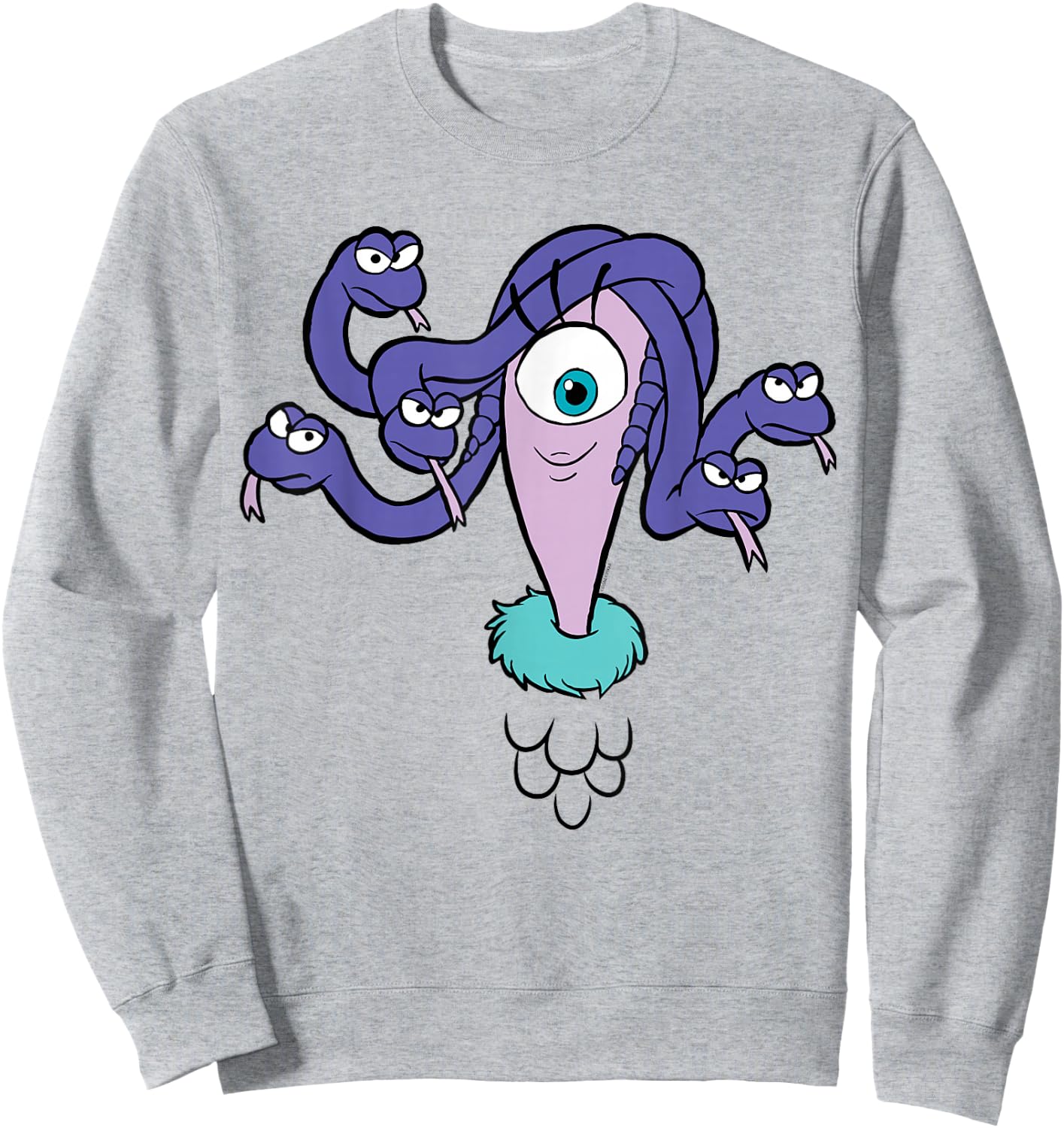 Disney and Pixar's Monsters, Inc. Celia Big Face Costume Sweatshirt - Sweatshirt | Ash
