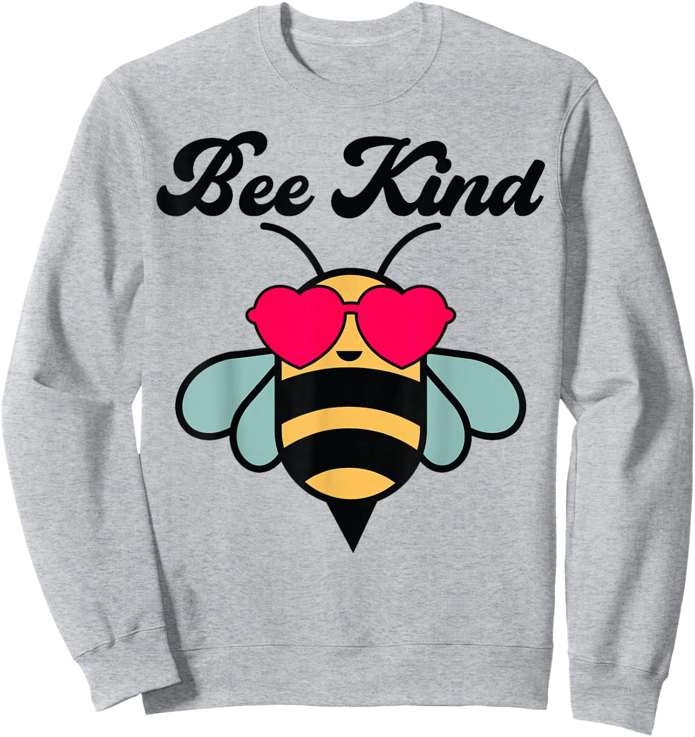 Bee-Shirt Girls Bumble Bee Kind Toddler Kids Cute BumbleBee Sweatshirt - Sweatshirt | Ash