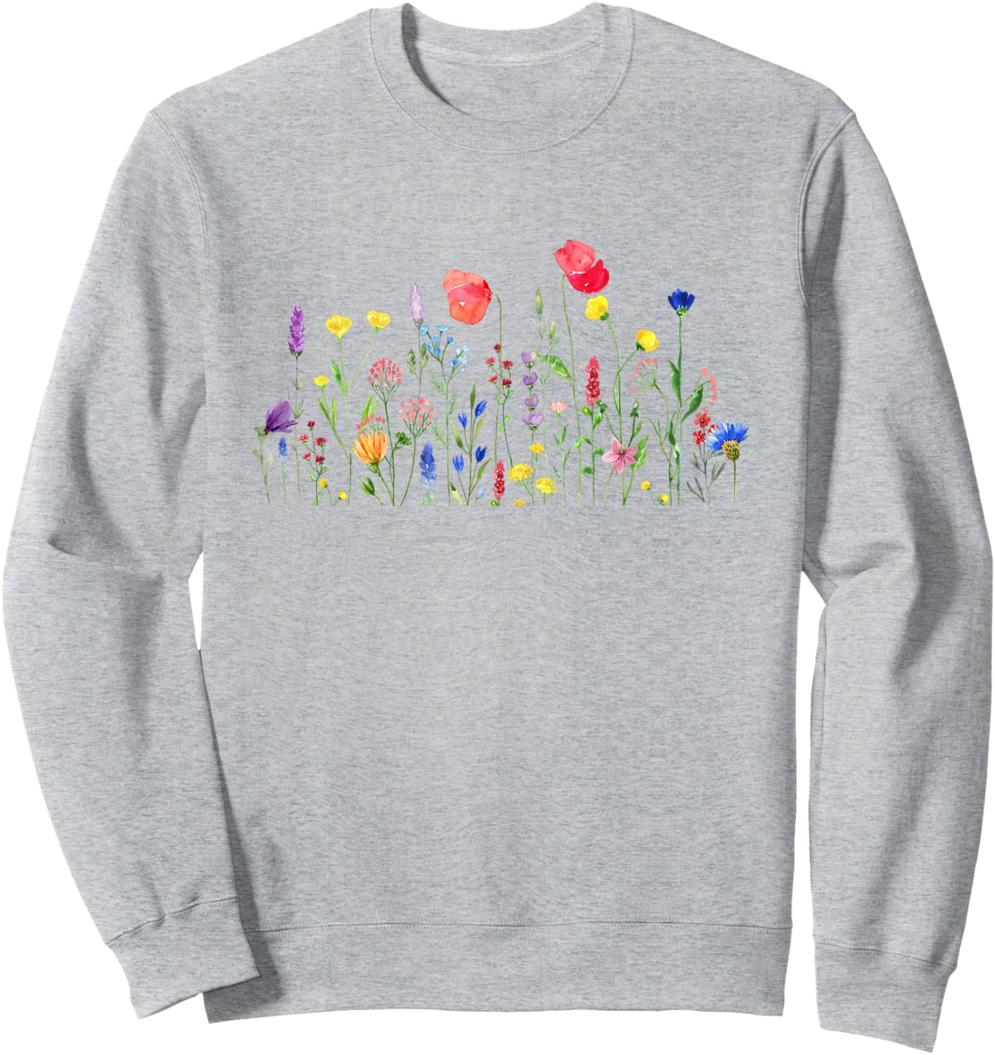 Spring Summer Wildflowers Men Women Kids Sweatshirt - Sweatshirt | Ash