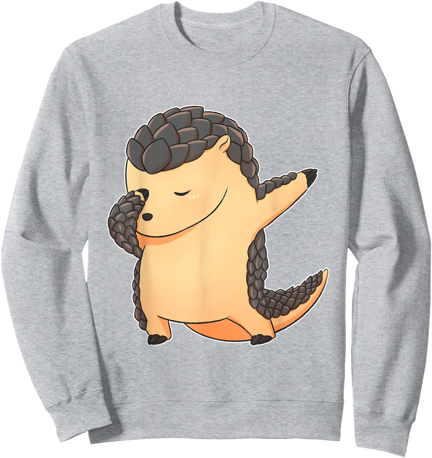 Dabbing Pangolin Endangered Manis Animal T Shirt Sweatshirt - Sweatshirt | Ash