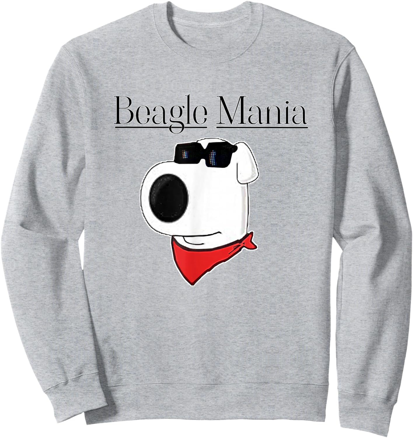 Beagle Mania Brewery Mascot Brian The Dog Sweatshirt - Sweatshirt | Ash