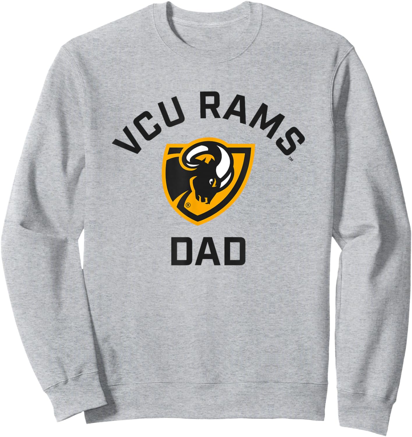 Virginia Commonwealth University VCU Rams Arched Dad Sweatshirt - Sweatshirt | Ash