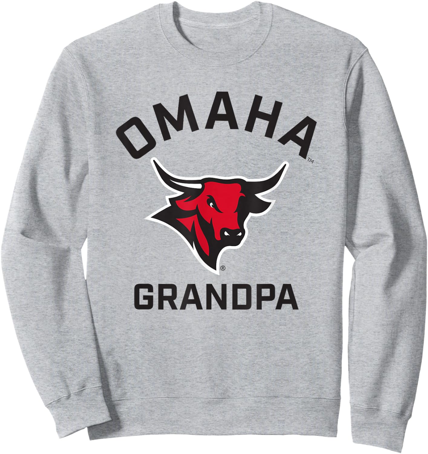 University of Nebraska at Omaha Mavericks Arched Grandpa Sweatshirt - Sweatshirt | Ash