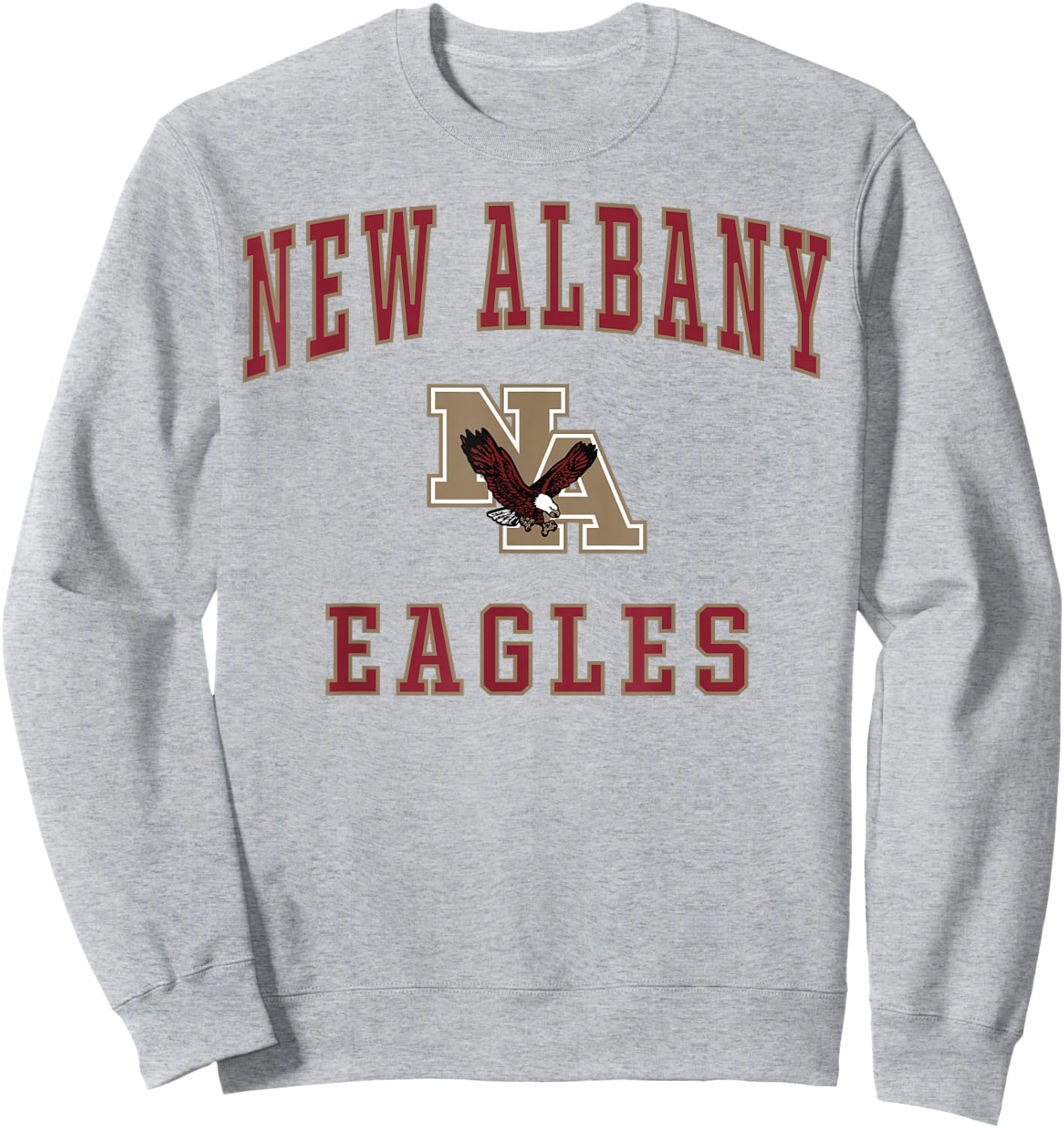 New Albany High School Eagles Sweatshirt - Sweatshirt | Ash