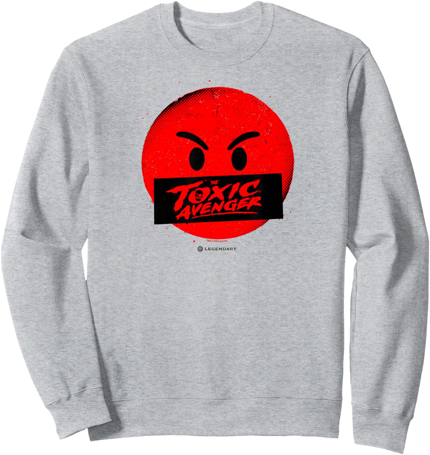 The Toxic Avenger Angry Face Sweatshirt - Sweatshirt | Ash