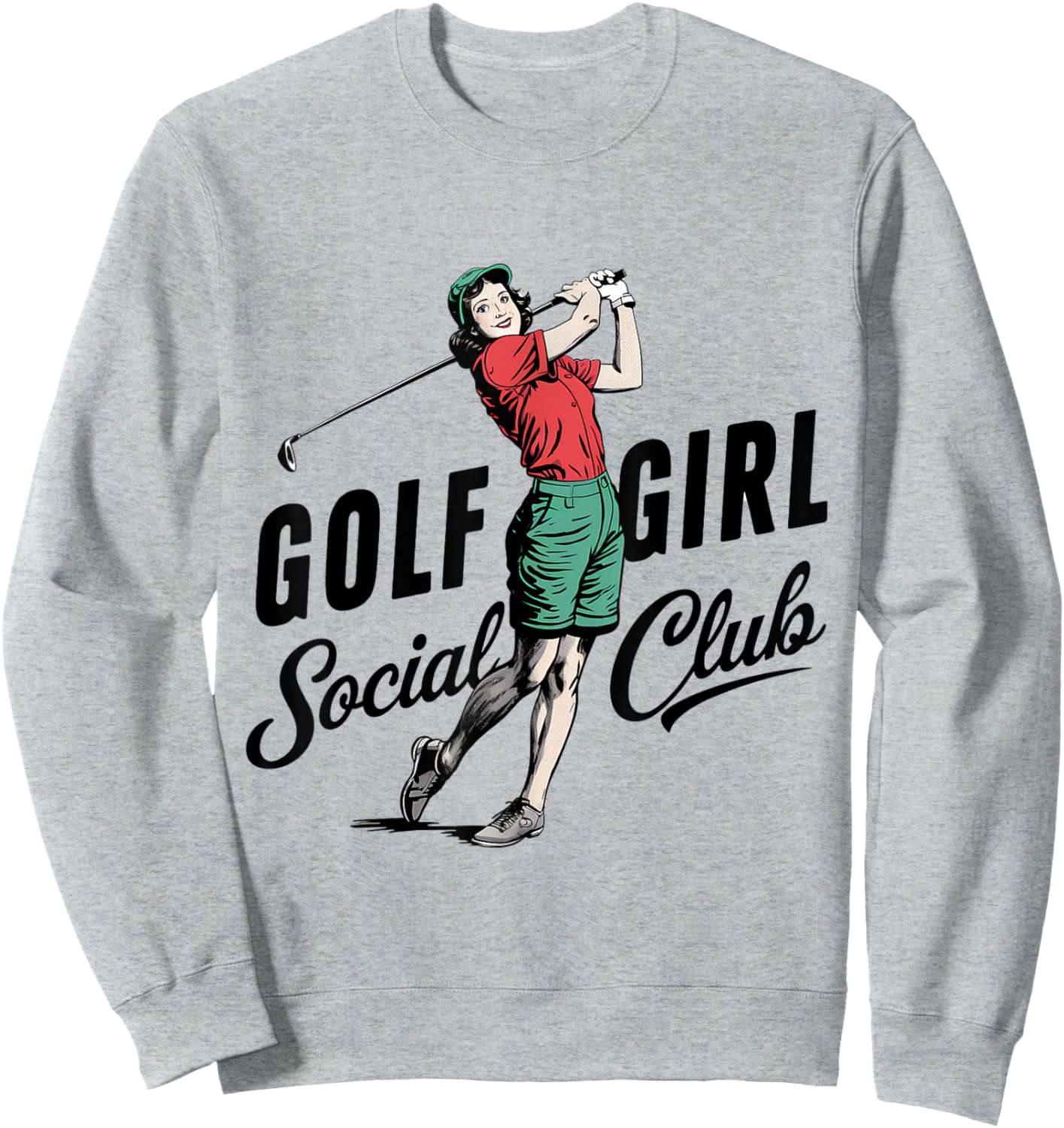 Golf Girl Social Club Golf Sweatshirt - Sweatshirt | Ash