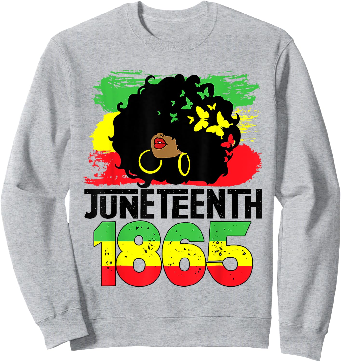 Juneteenth Is My Independence Day Black Women Freedom 1865 Sweatshirt - Sweatshirt | Ash