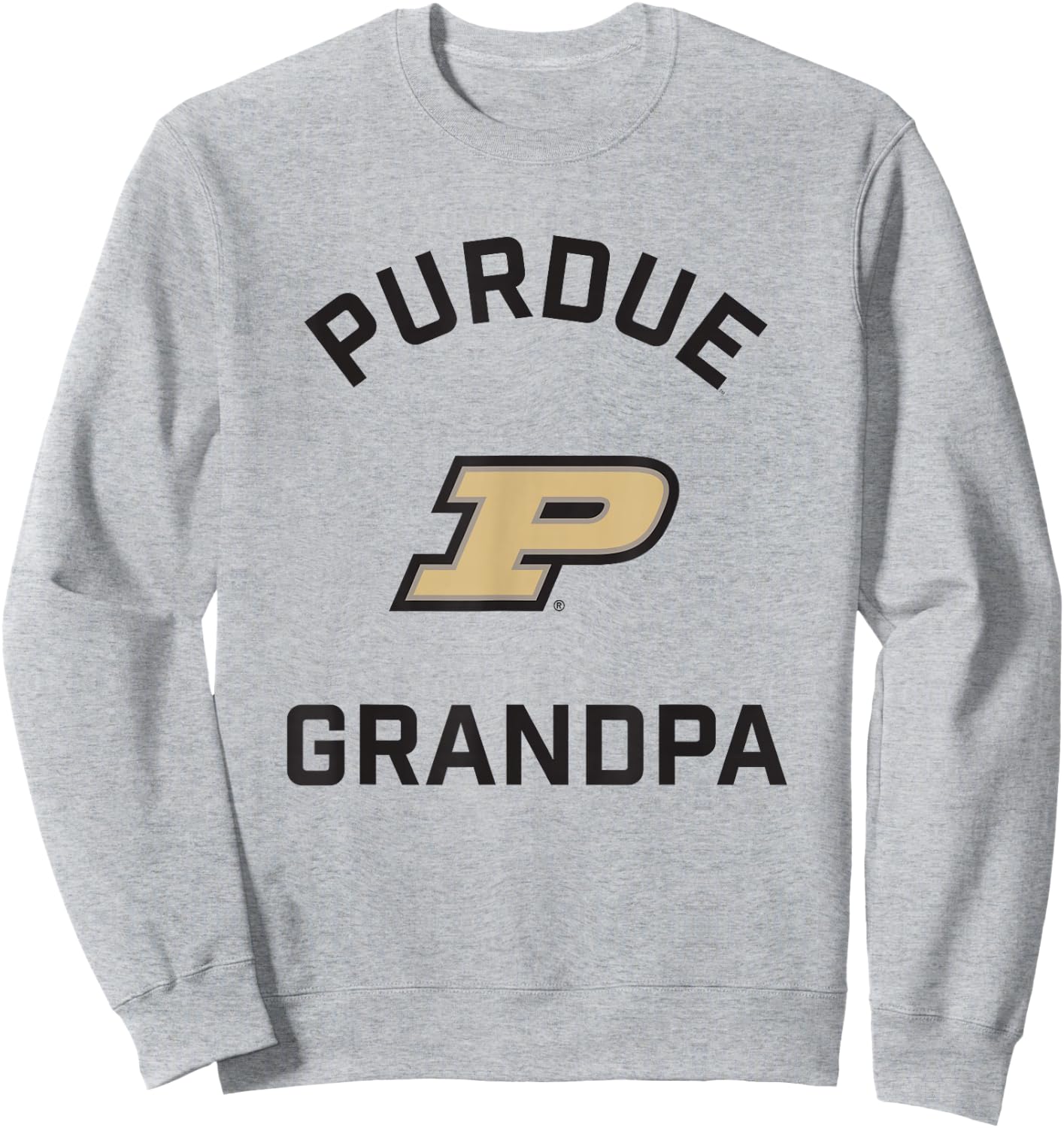 Purdue University Boilermakers Arched Grandpa Sweatshirt - Sweatshirt | Ash