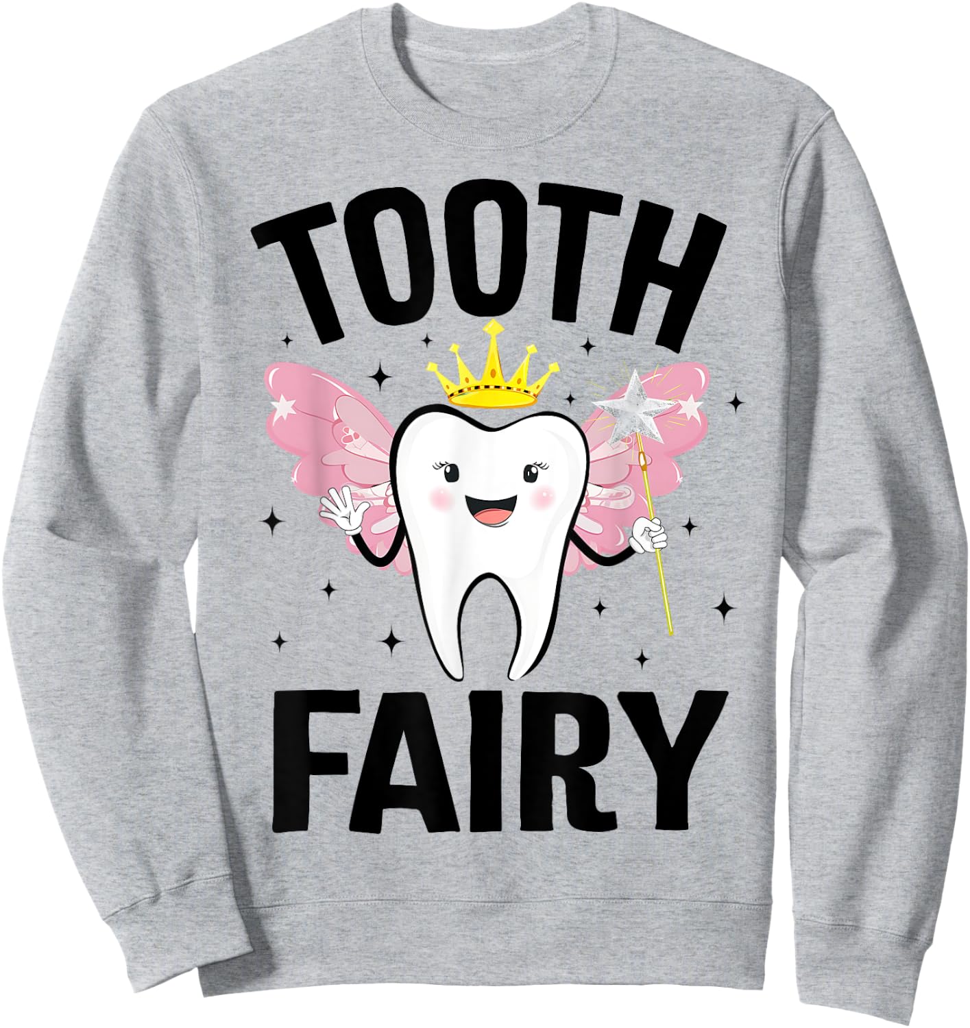 Funny Tooth Fairy Halloween Costume Kids Girls Sweatshirt - Sweatshirt | Ash