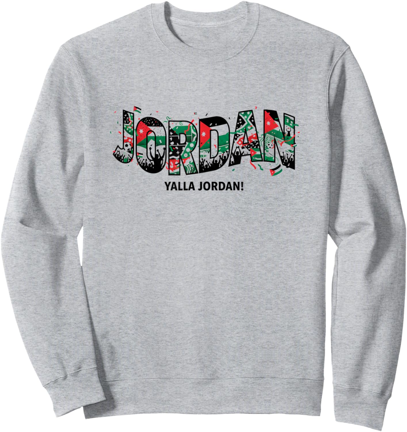 Jordan Yalla Jordan Football Fan Shirt 2026 Pride Sweatshirt - Sweatshirt | Ash