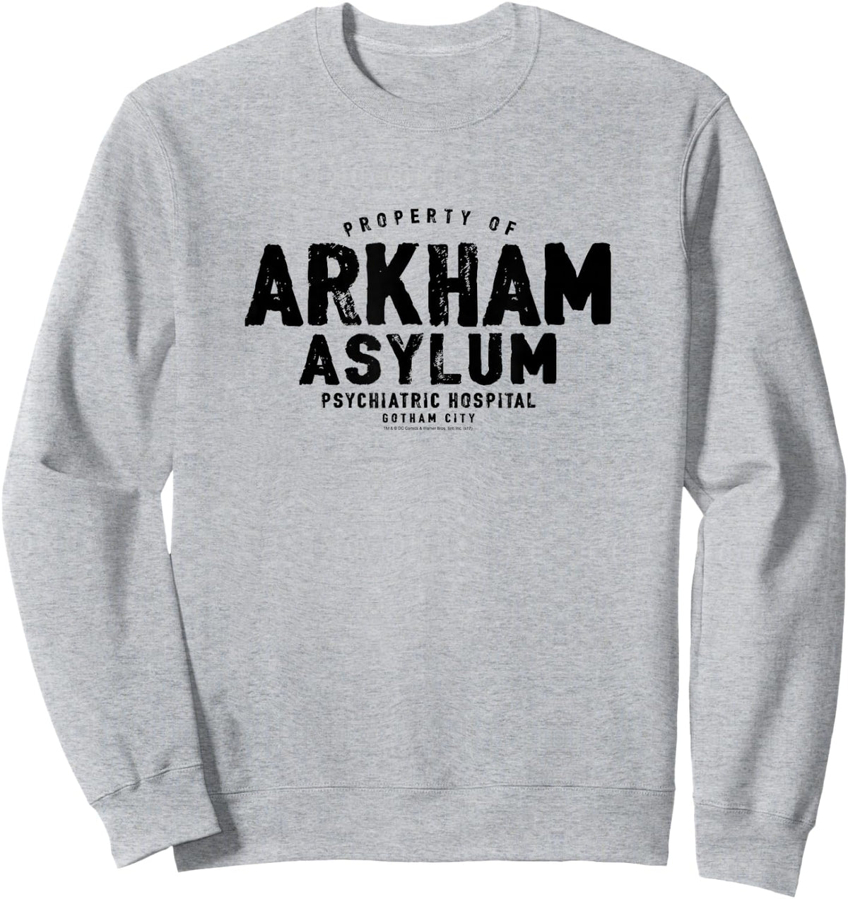 Batman Property of Arkham Asylum Sweatshirt - Sweatshirt | Ash