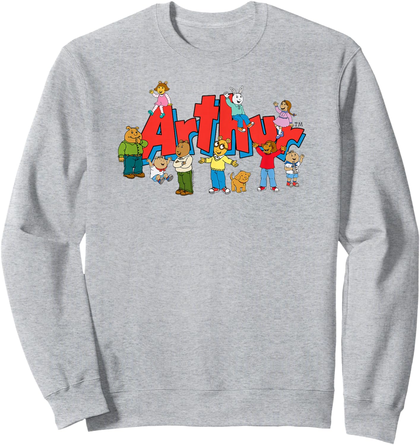 Arthur Arthur Kids Group with Logo Sweatshirt - Sweatshirt | Ash
