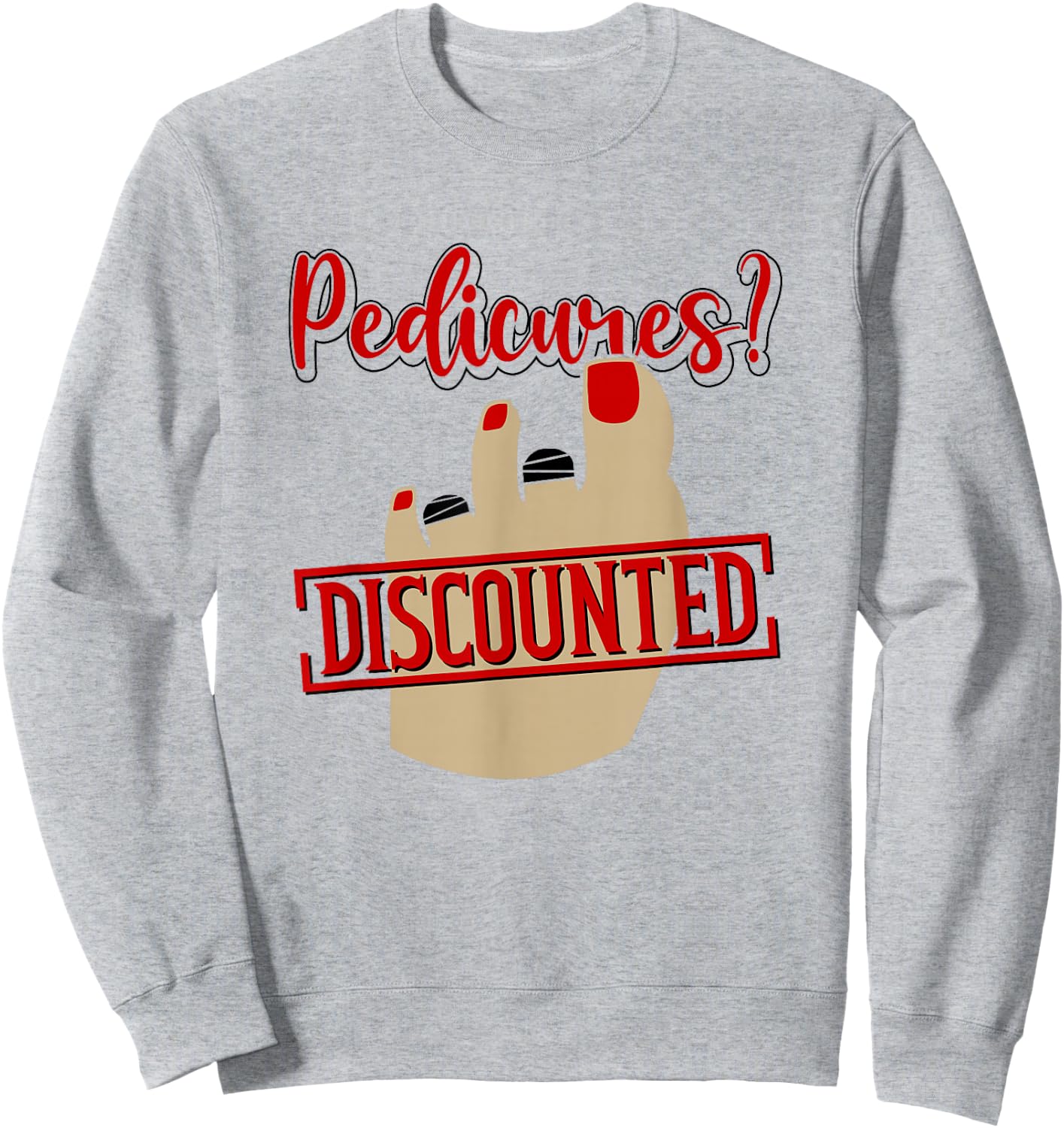 Funny Toe Amputation Amputee Sweatshirt - Sweatshirt | Ash