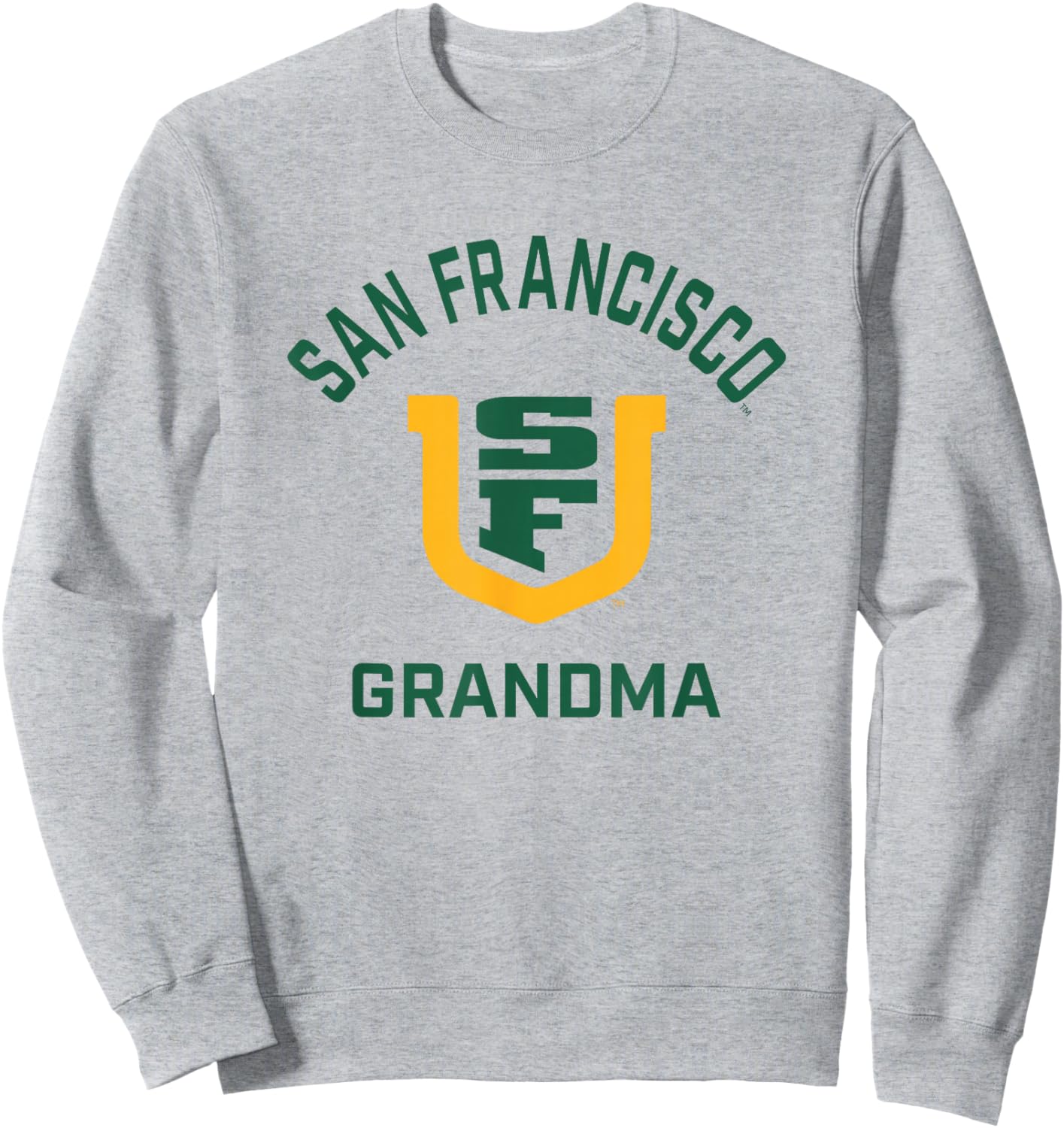 University of San Francisco USF Dons Arched Grandma Sweatshirt - Sweatshirt | Ash