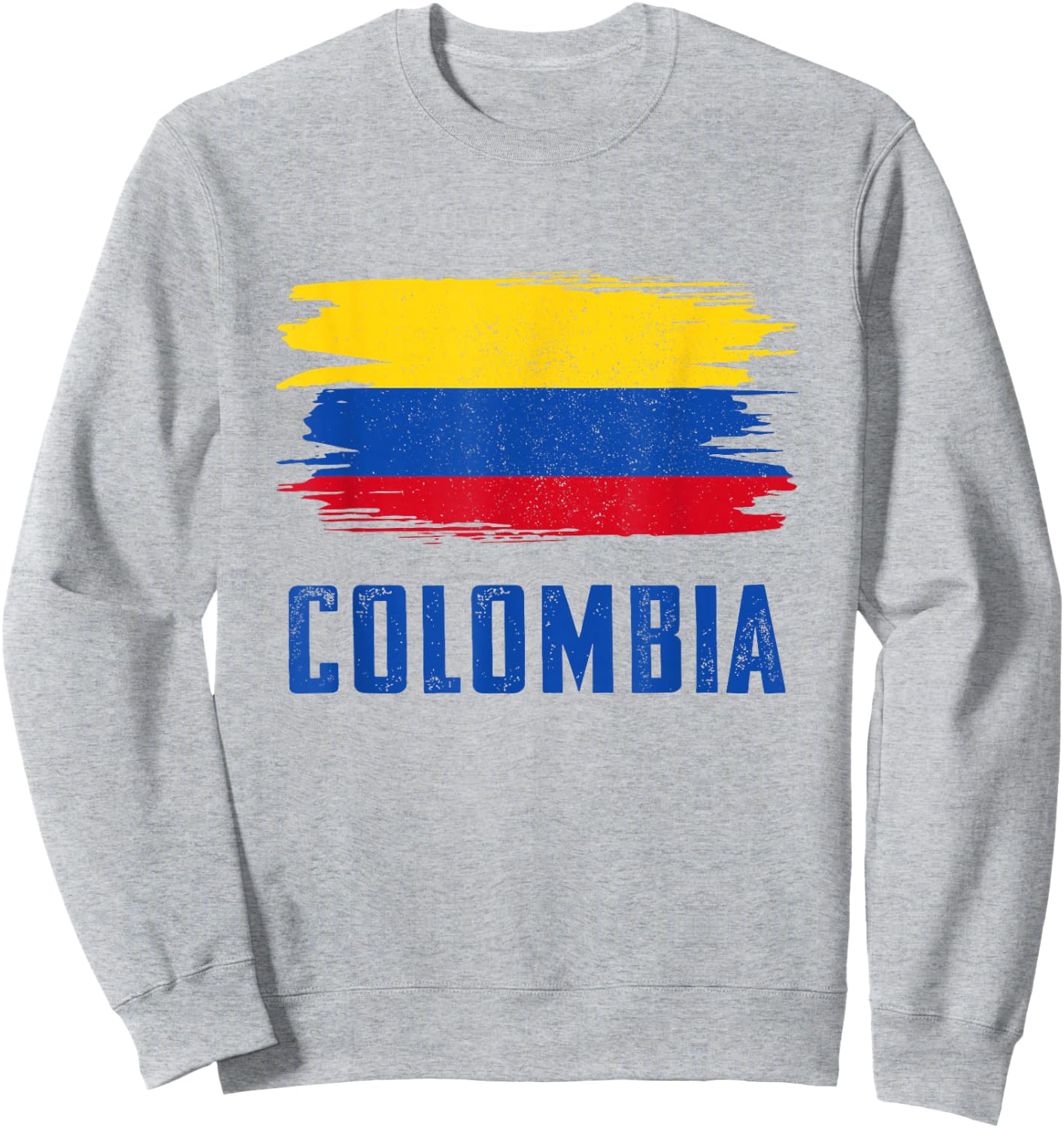 Colombia Women Columbian Flag Sweatshirt - Sweatshirt | Ash