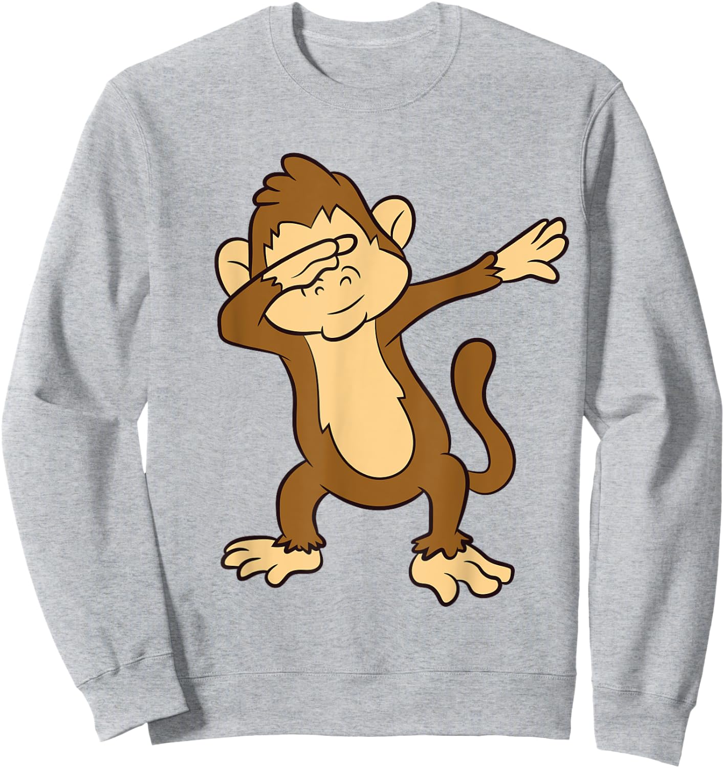 Dabbing Monkey Cute Monkey Dab Love Monkeys Sweatshirt - Sweatshirt | Ash