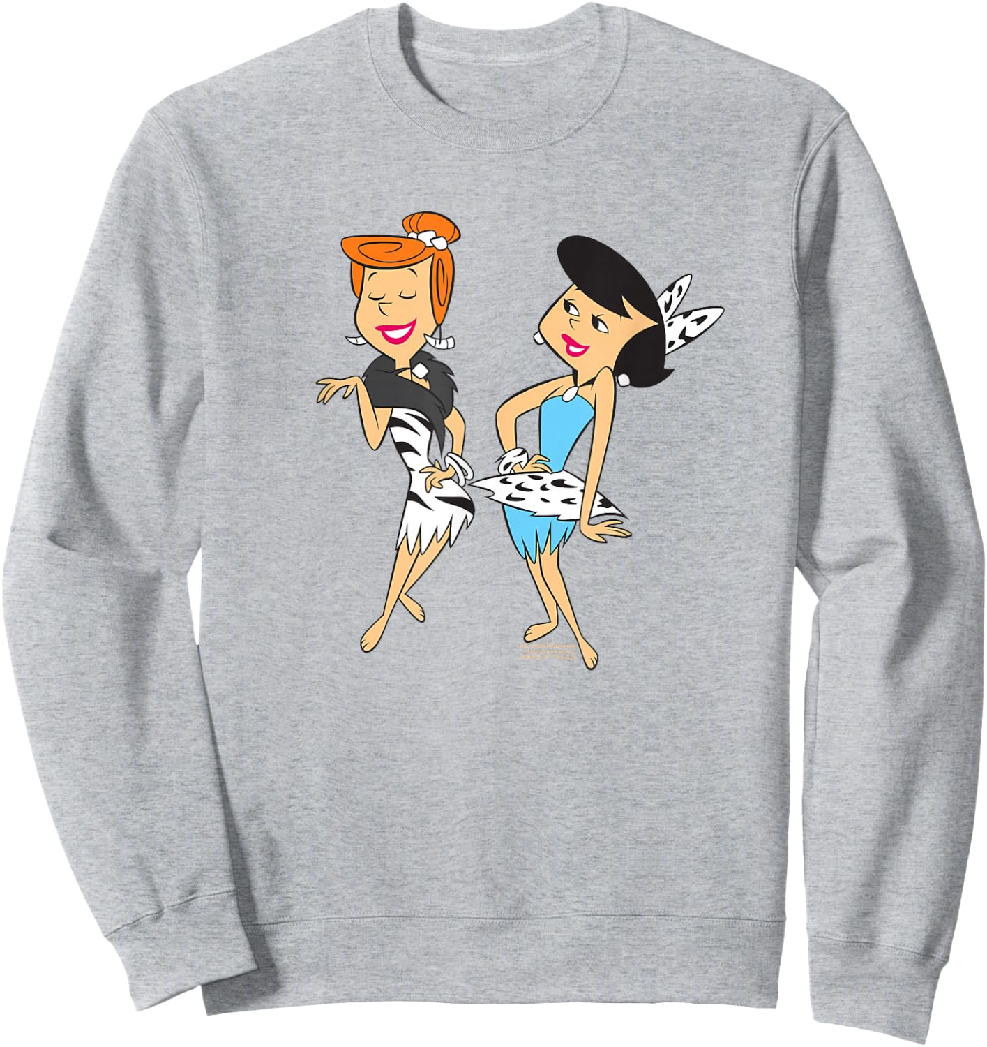 The Flintstones Wilma and Betty Stoneage Fashion Sweatshirt - Sweatshirt | Ash
