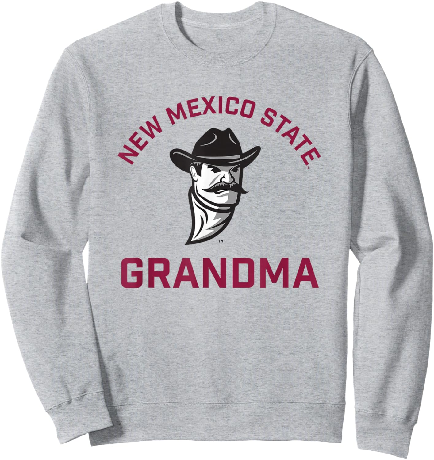 New Mexico State University NMSU Aggies Arched Grandma Sweatshirt - Sweatshirt | Ash