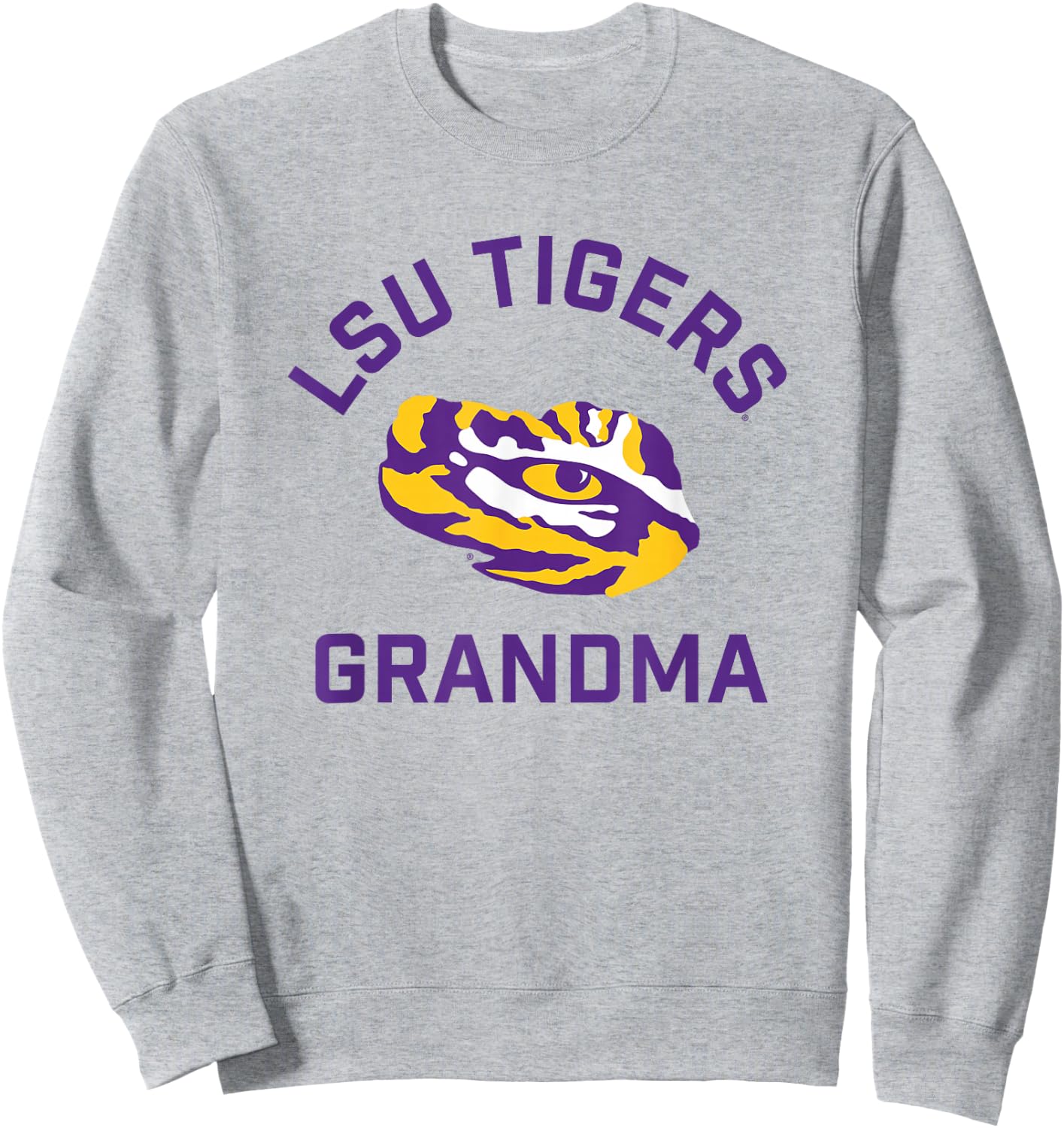 LSU Tigers Arched Grandma Sweatshirt - Sweatshirt | Ash