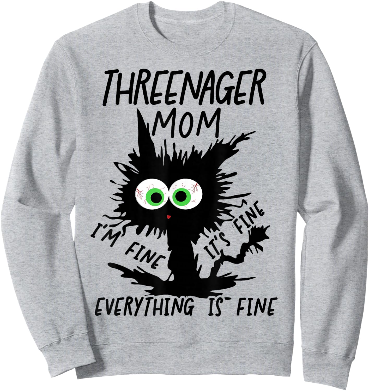 Mom Threenager Mom Mommy Of A Threenager Sweatshirt - Sweatshirt | Ash
