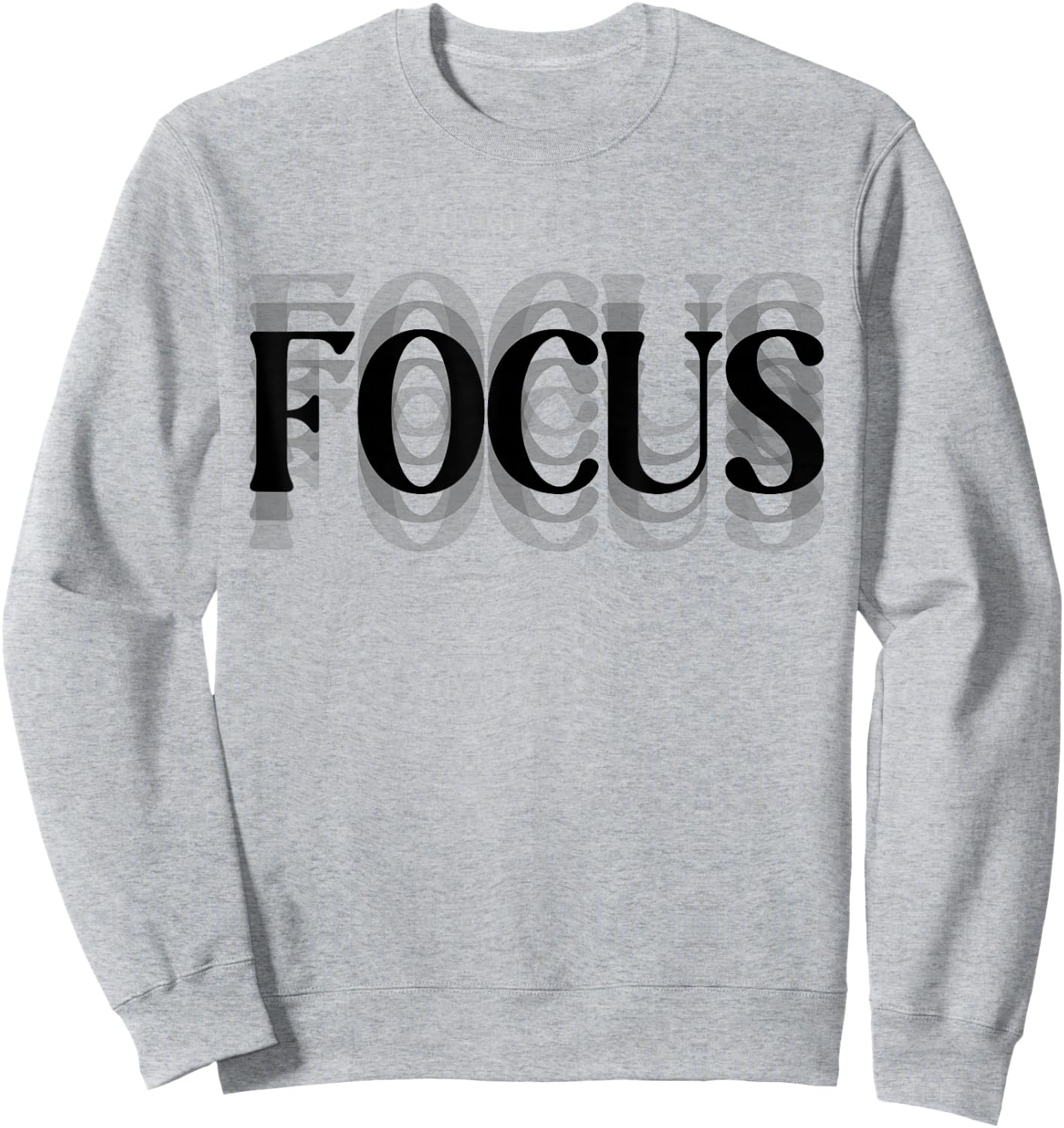 Focus Optical Illusion Trippy Sweatshirt - Sweatshirt | Ash
