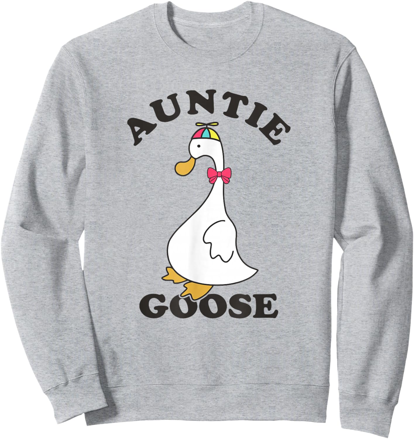 Auntie Goose Funny Silly Goose Aunt Sweatshirt - Sweatshirt | Ash