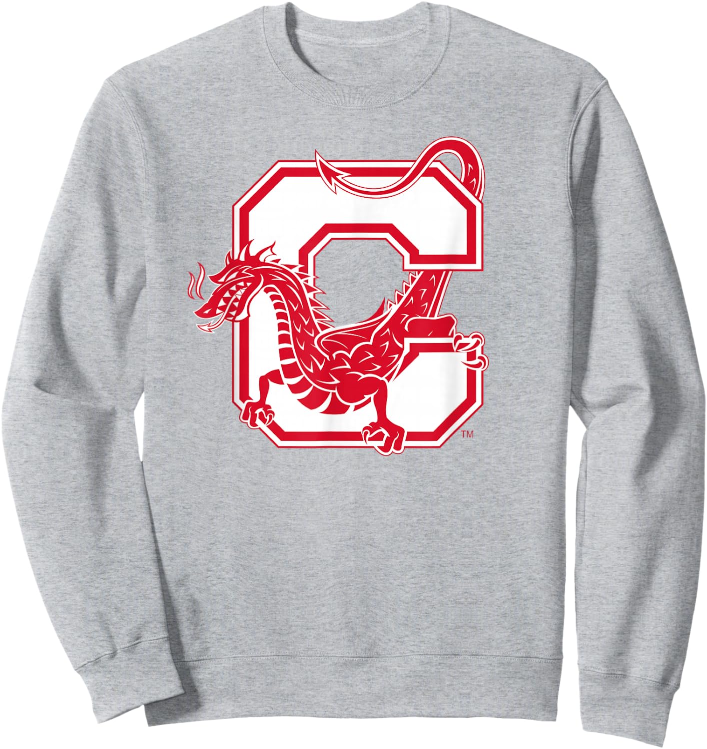 SUNY Cortland Red Dragons C Mark Sweatshirt - Sweatshirt | Ash