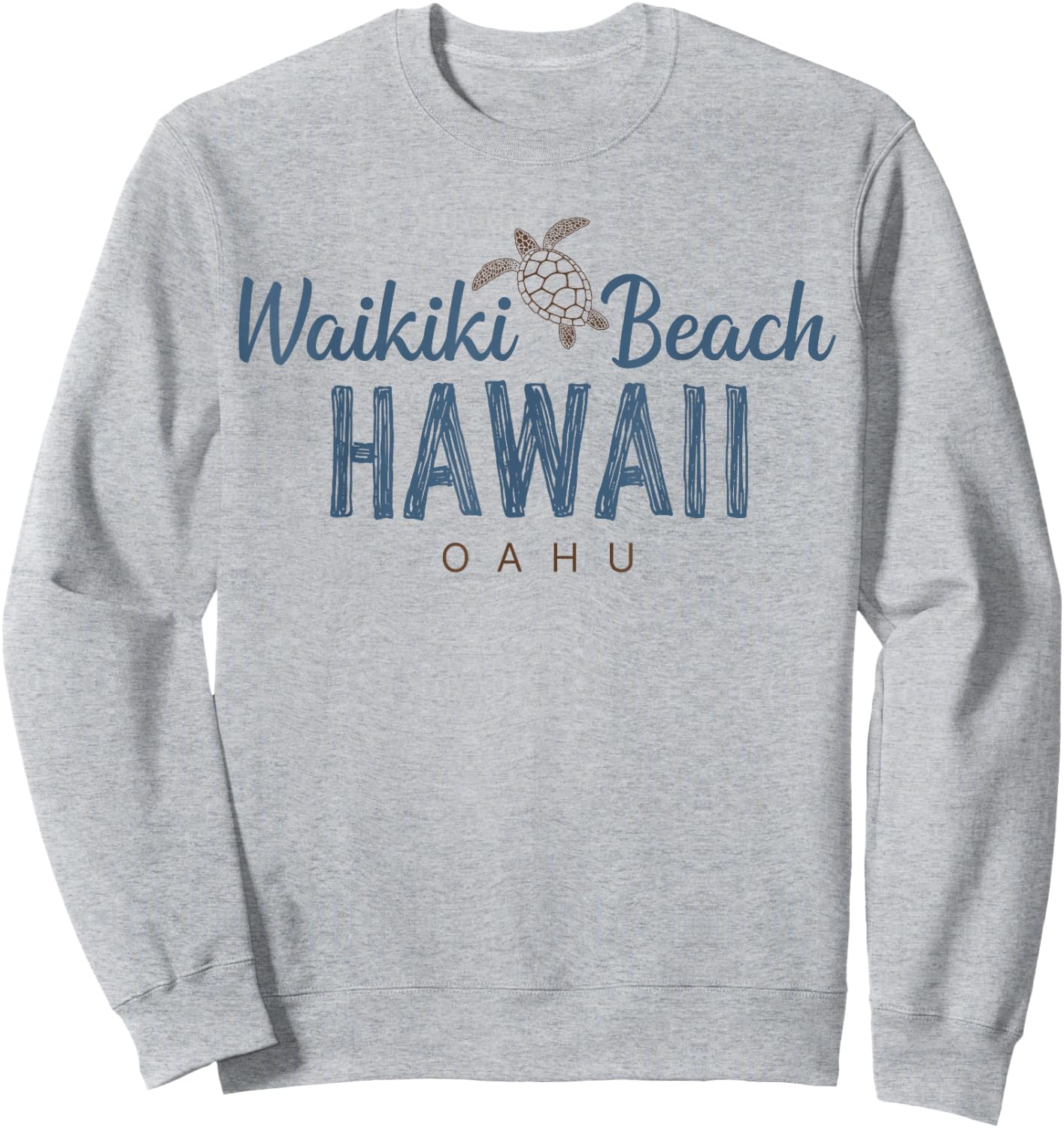 Waikiki Beach Oahu Hawaii Sweatshirt - Sweatshirt | Ash