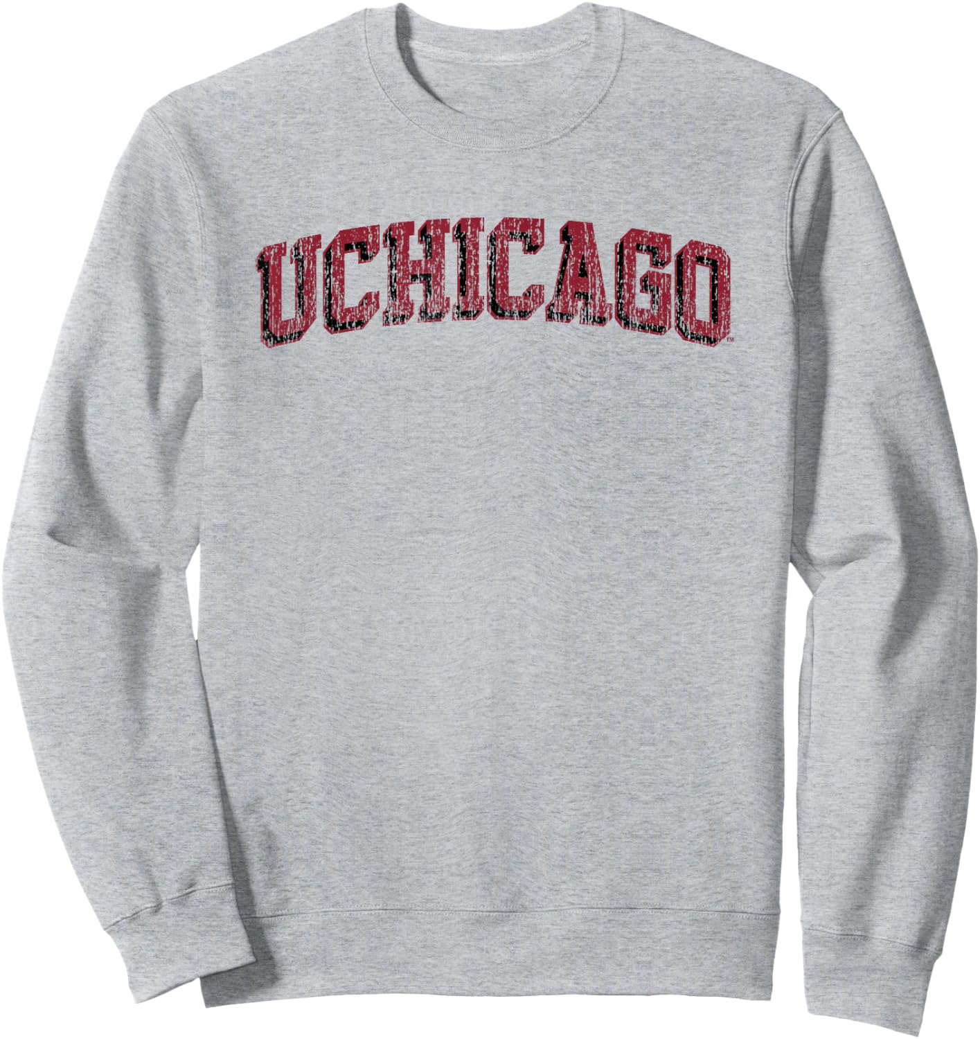 Chicago Maroons Retro Arch Officially Licensed Sweatshirt - Sweatshirt | Ash