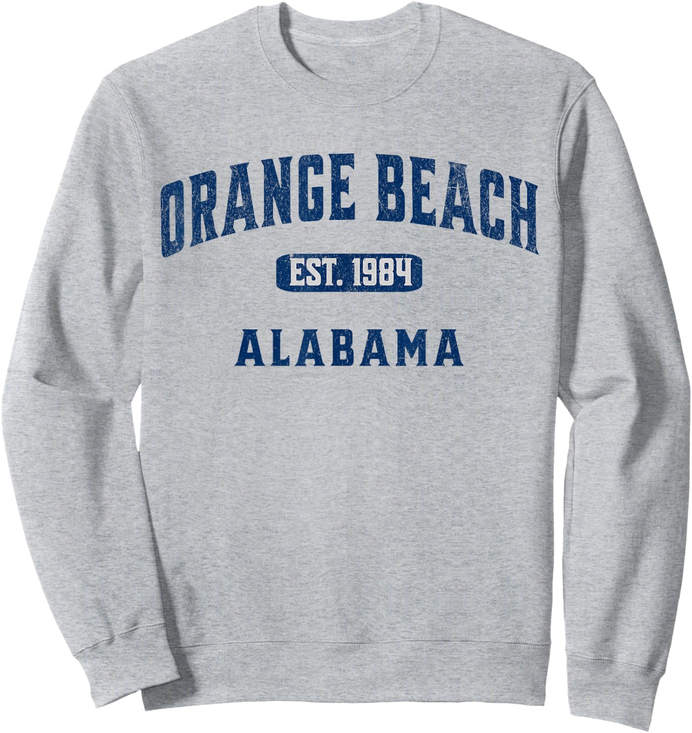 USA Vintage Merch Souvenir Visit Orange Beach Alabama Women Kids Sweatshirt - Sweatshirt | Ash