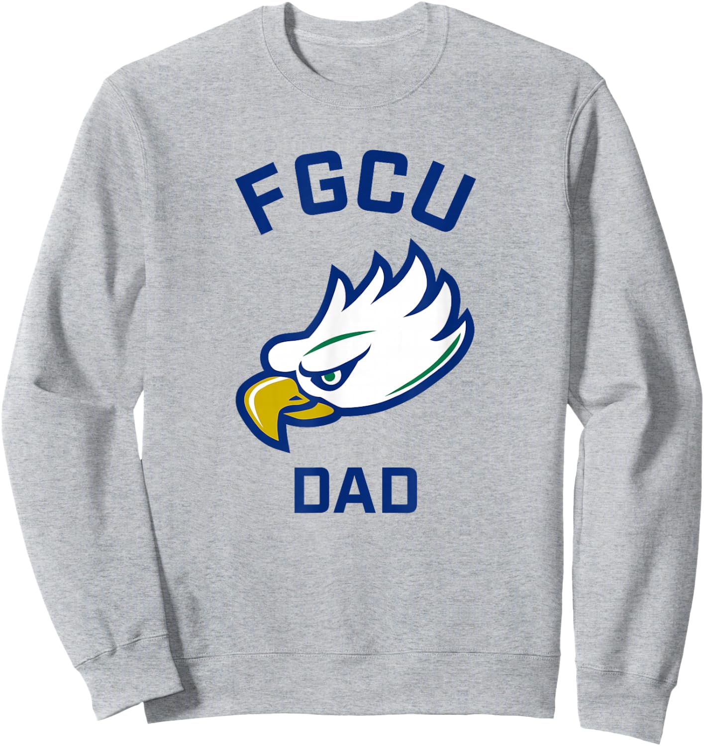 Florida Gulf Coast University FGCU Eagles Arched Dad Sweatshirt - Sweatshirt | Ash