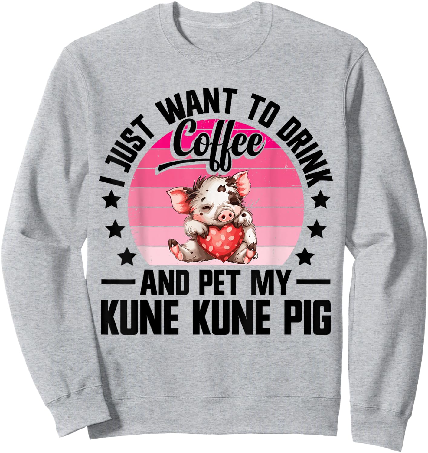 Kune Kune Pig Lover Supplies Pig Breeder Kunekune Pig Sweatshirt - Sweatshirt | Ash