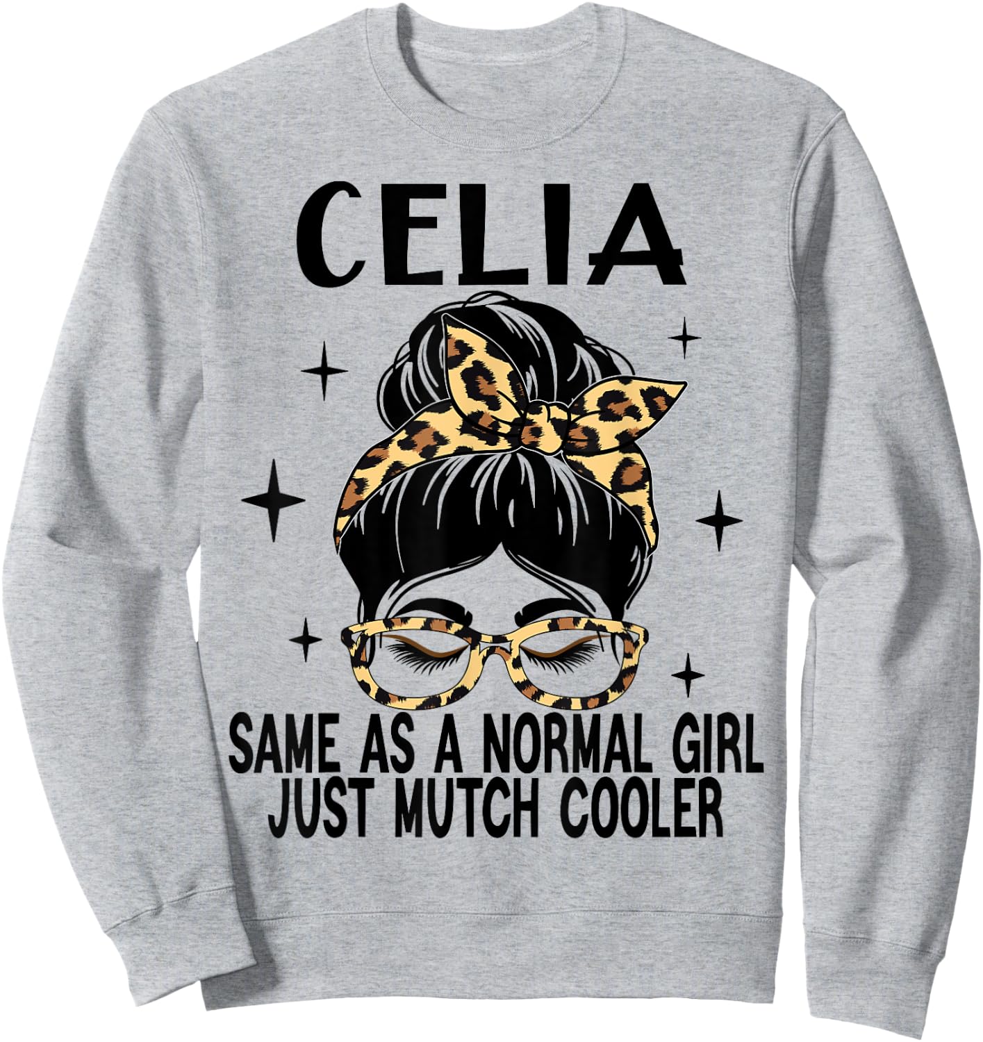SwiftStyle Apparel CELIA Costume Cute Definition Personalized Name CELIA , Small, Grey Sweatshirt - Sweatshirt | Ash