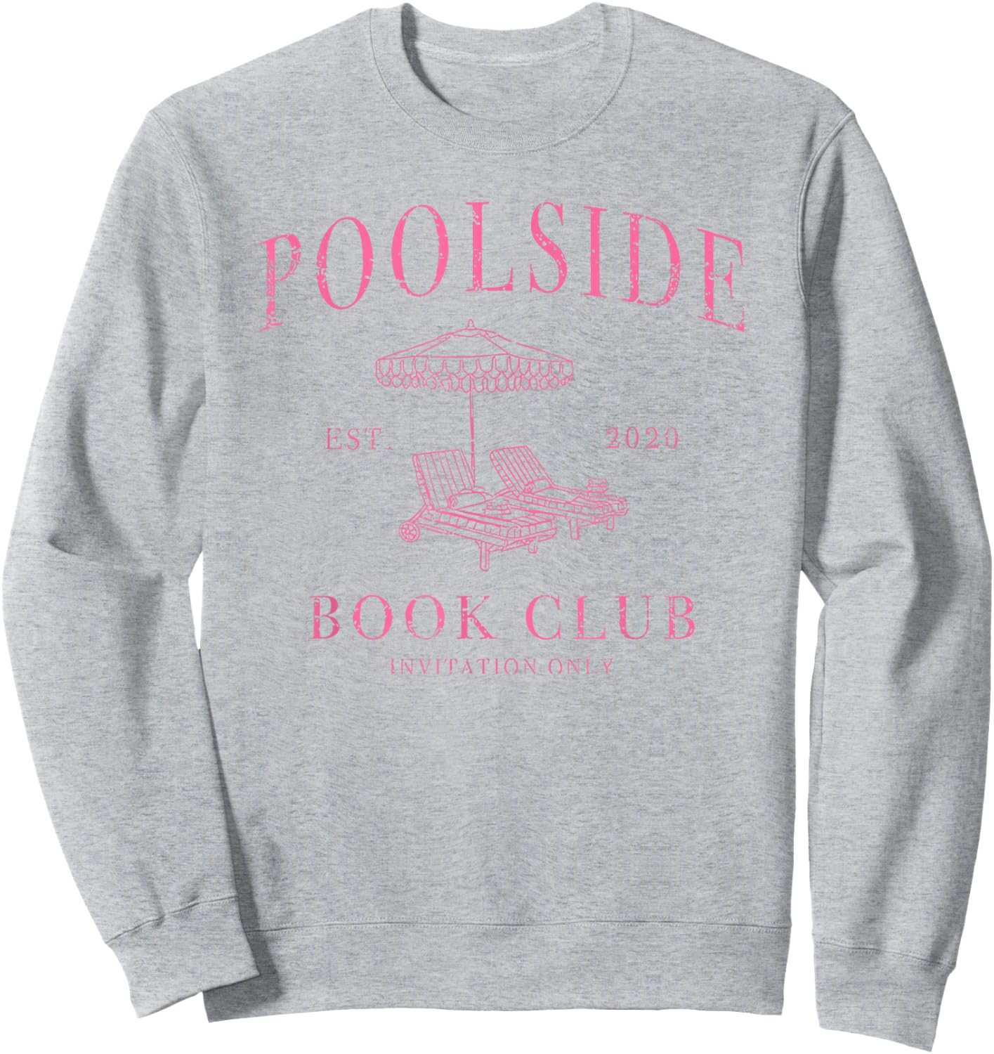 Poolside Book Club Sweatshirt - Sweatshirt | Ash