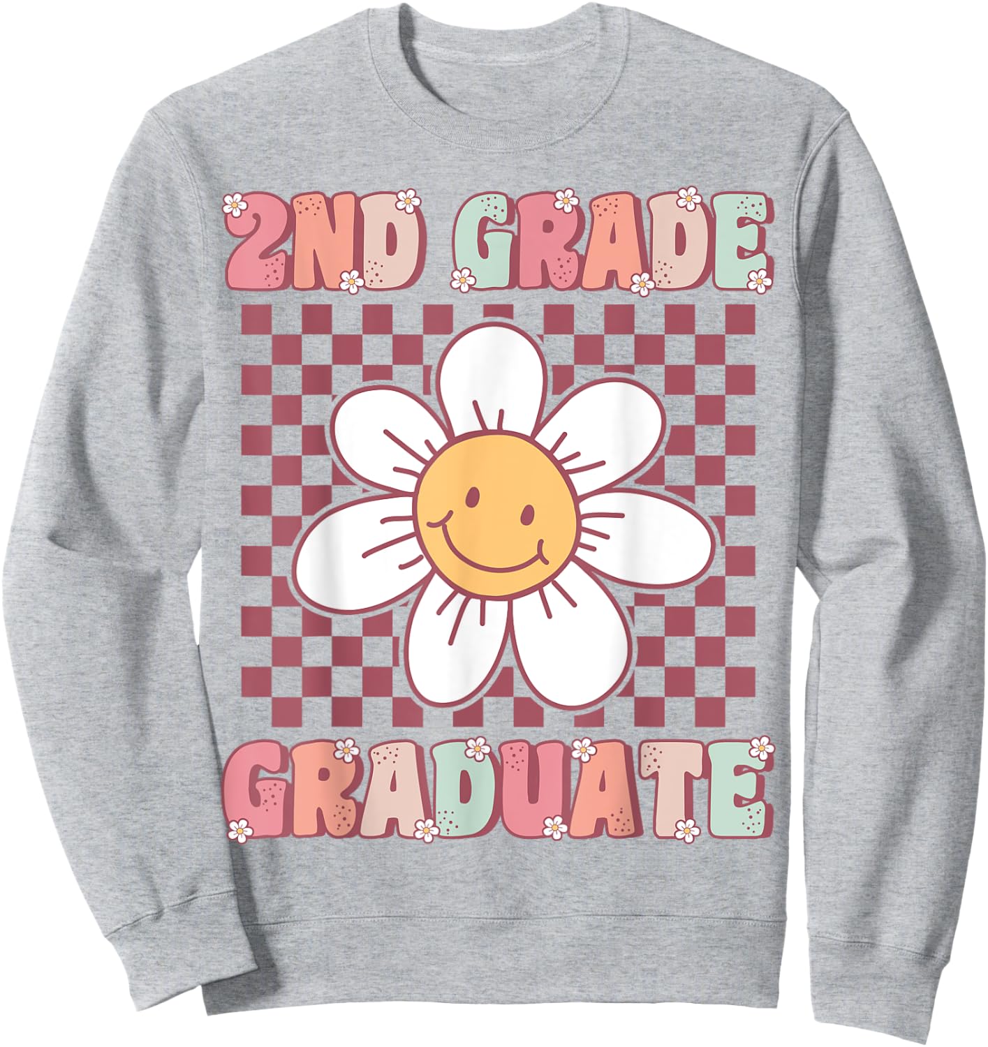 2nd Grade Graduation Cute Groovy Last Day of Second Grade Sweatshirt - Sweatshirt | Ash