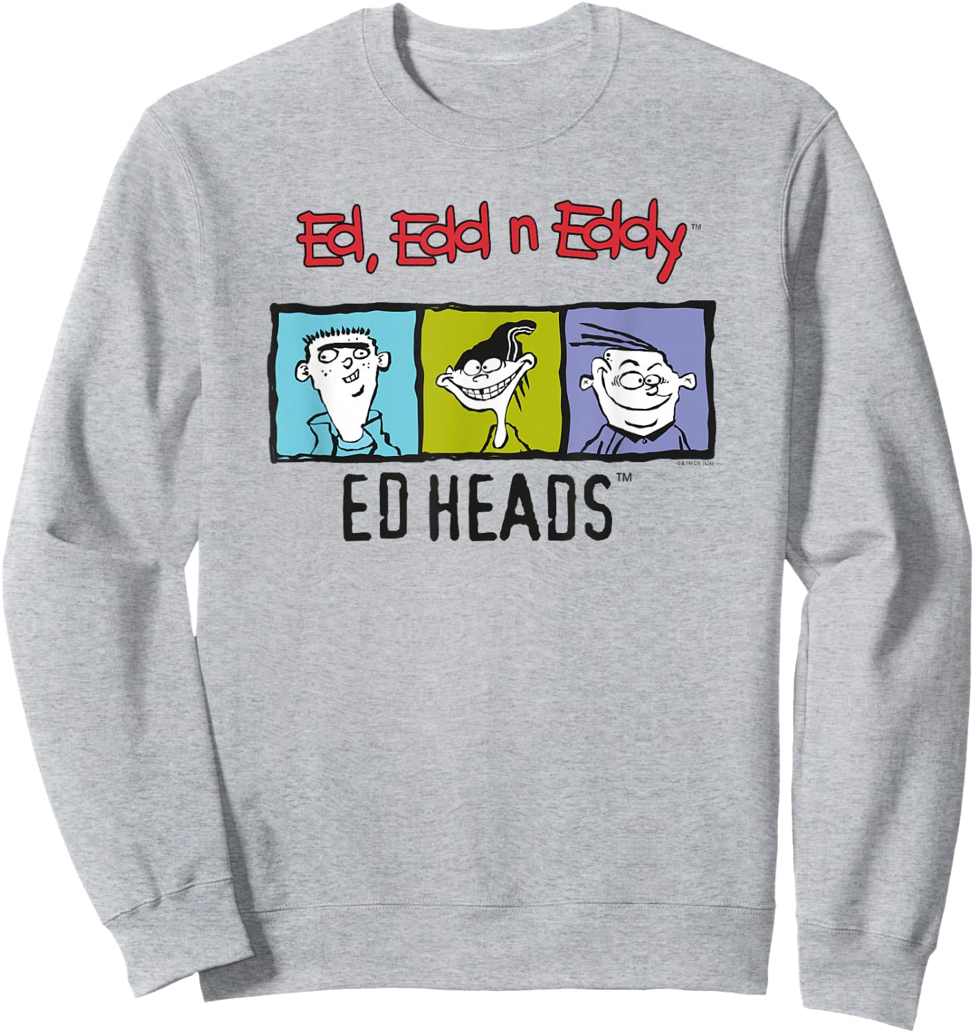 Ed, Edd n Eddy Heads Colorful Frame Sweatshirt - Sweatshirt | Ash