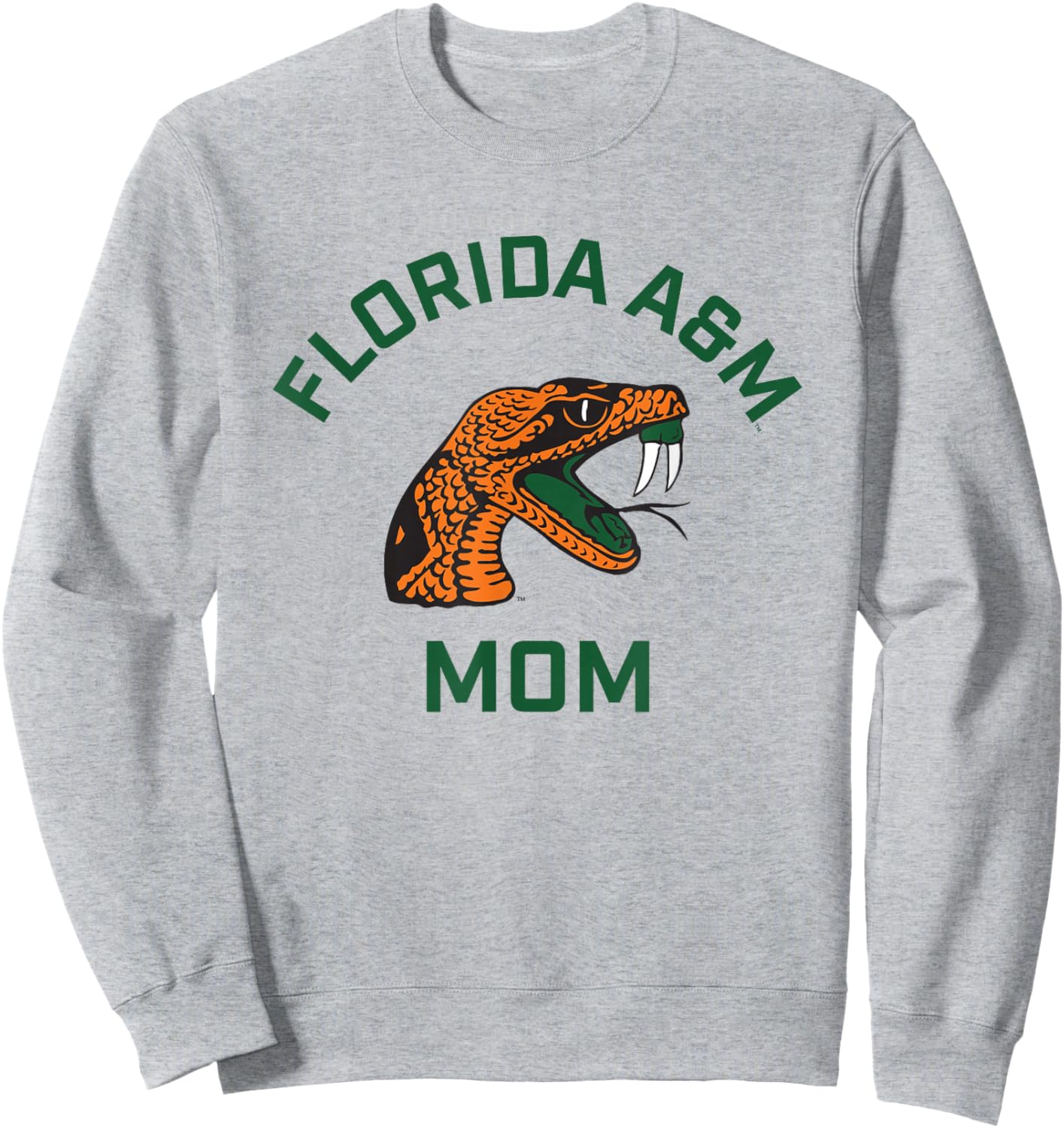 Florida A&M University FAMU Rattlers Arched Mom Sweatshirt - Sweatshirt | Ash