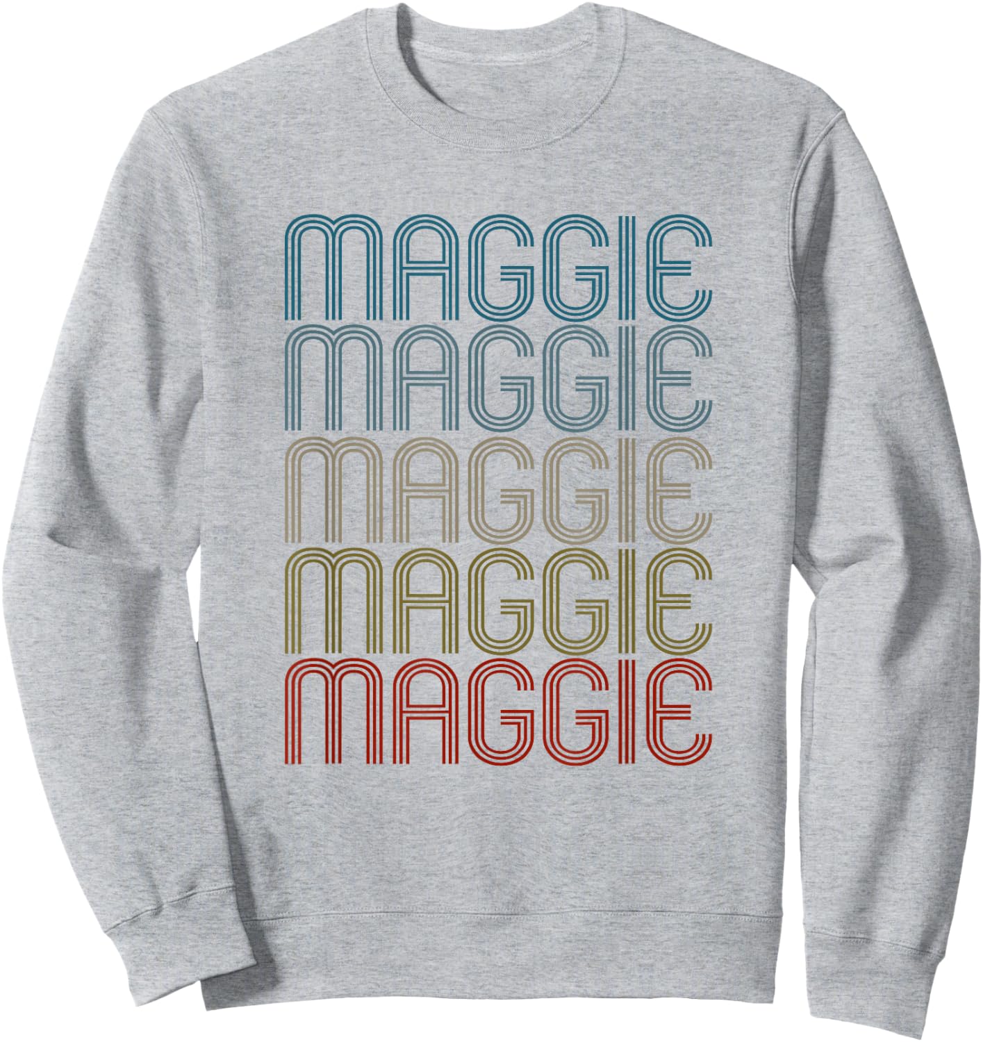 Maggie First Name Vintage Retro Sweatshirt - Sweatshirt | Ash