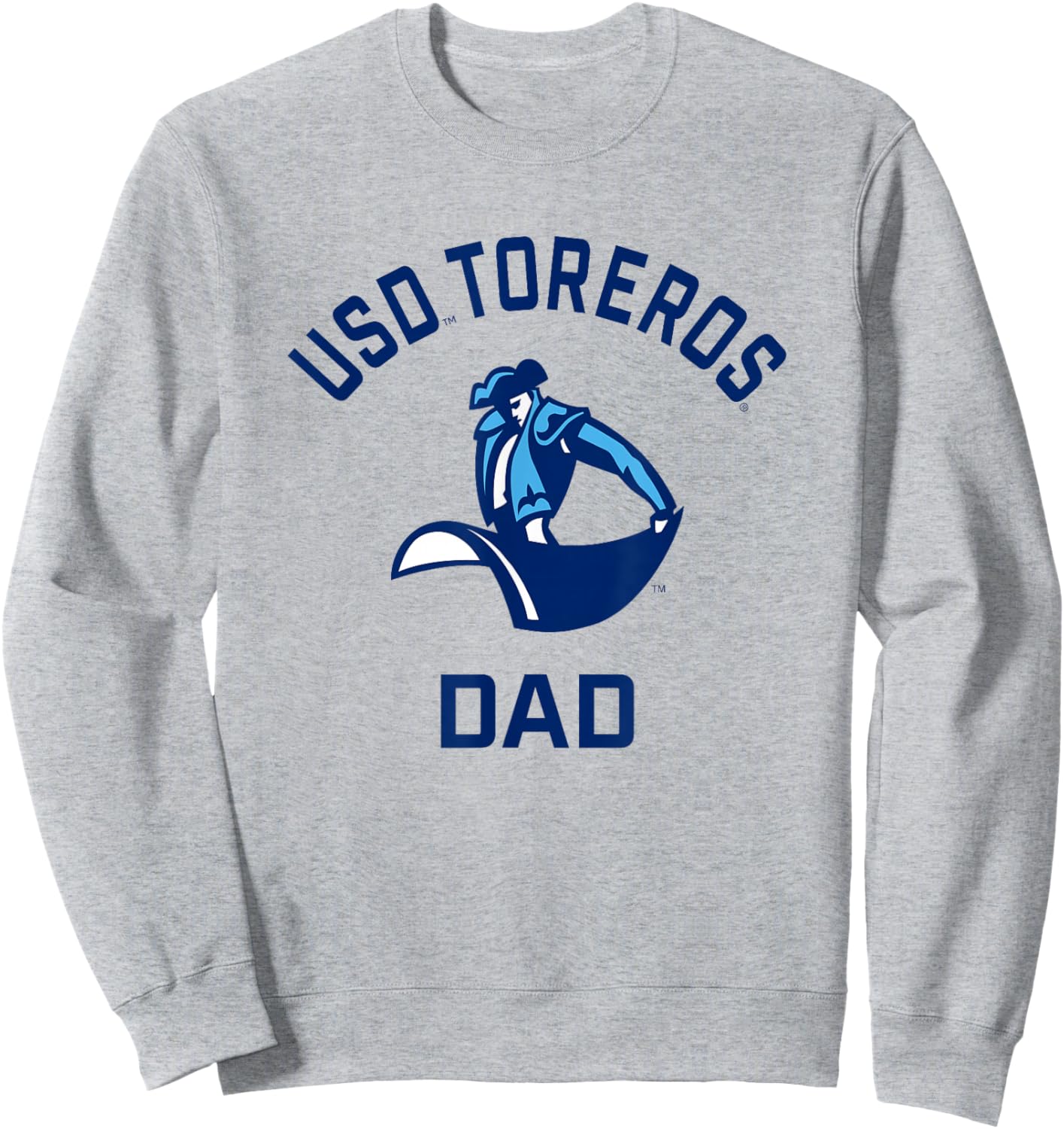 University of San Diego Toreros Arched Dad Sweatshirt - Sweatshirt | Ash