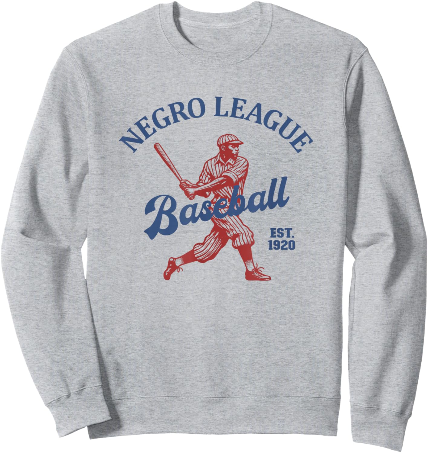 Vintage Negro League Baseball Black History Month Sweatshirt - Sweatshirt | Ash