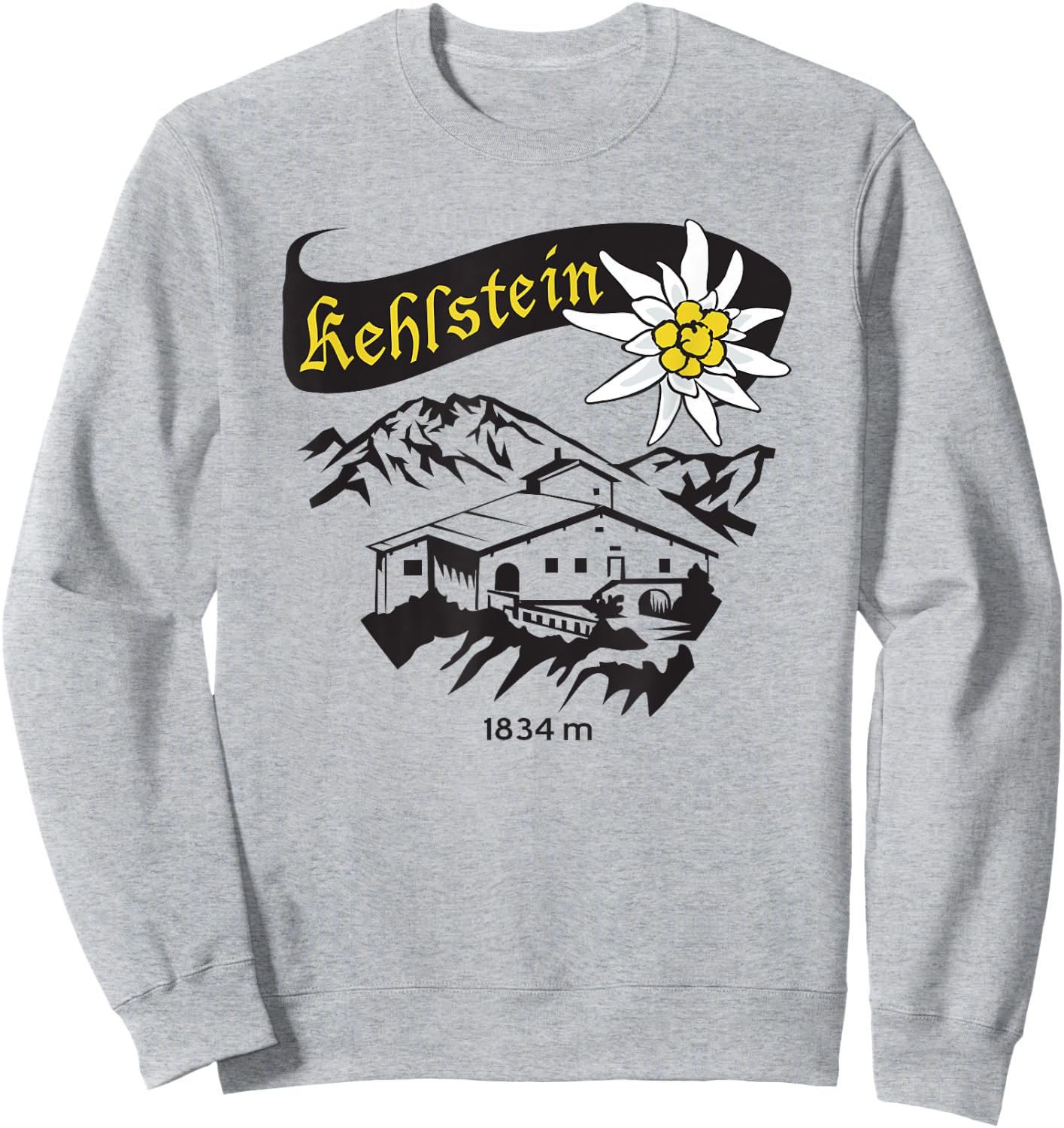 Eagles Nest Kehlstein House Berchtesgaden Bavaria Sweatshirt - Sweatshirt | Ash
