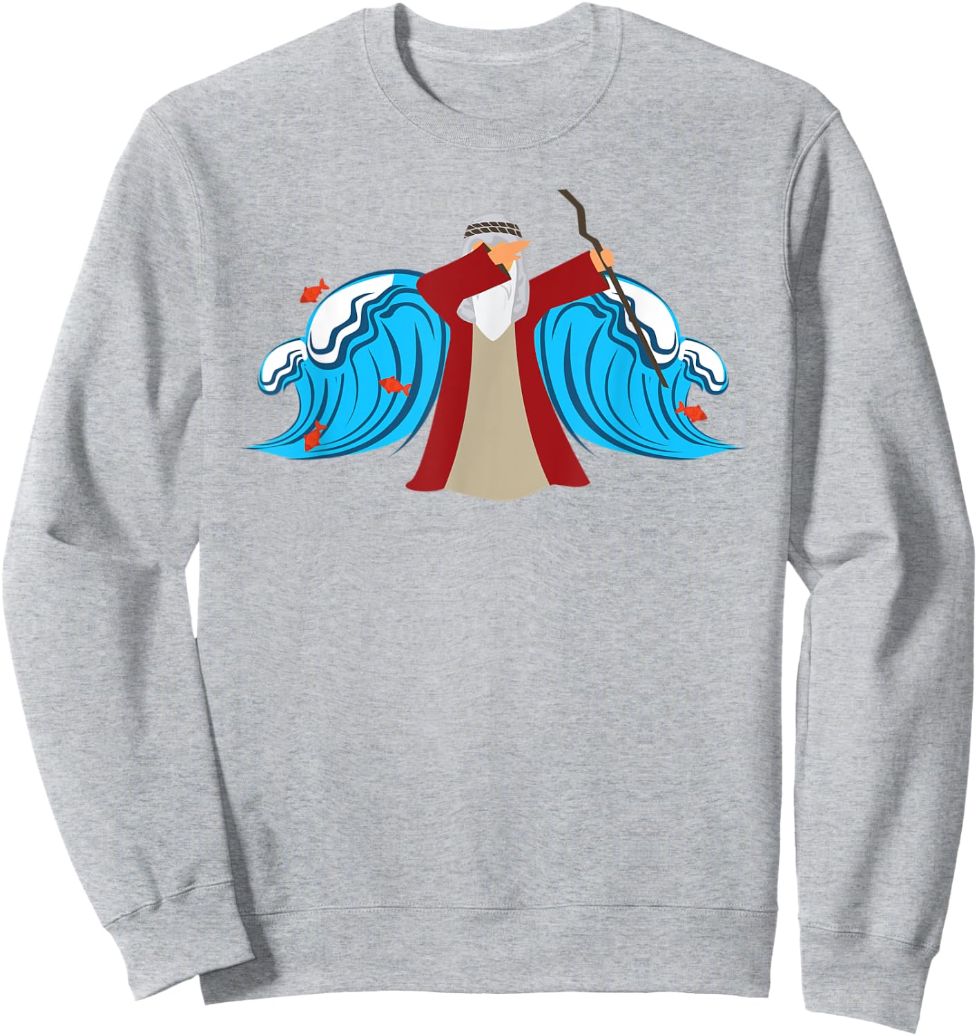 Dabbing Moses Dancing Dab Kids Adults Sweatshirt - Sweatshirt | Ash