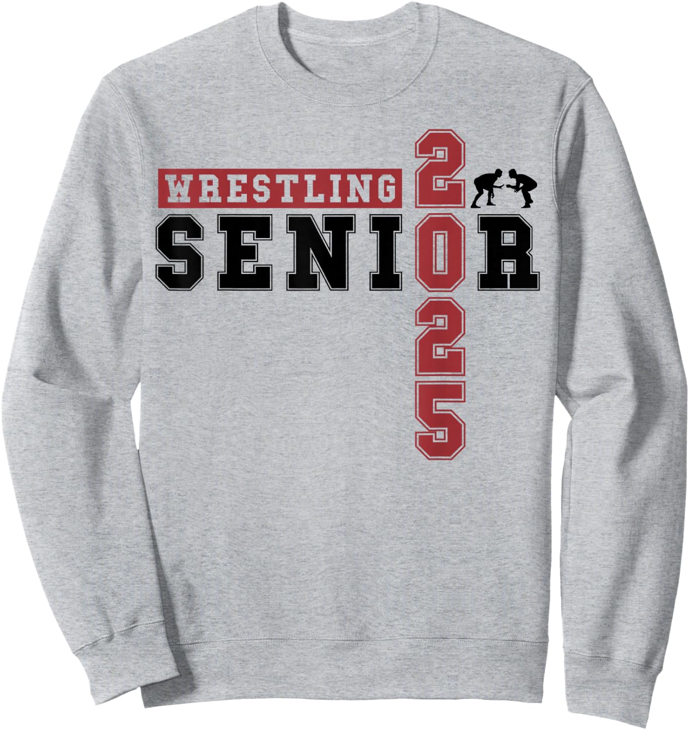 Wrestling Senior Night Wrestling Senior 2025 Graduation 69 Sweatshirt - Sweatshirt | Ash
